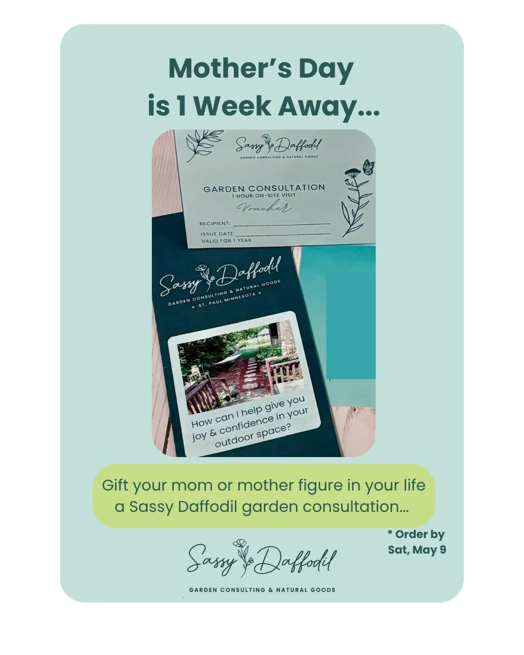 In need of a gift for Mother&rsquo;s Day? 🎀 Garden consultations make great gifts for the women in your life that are looking to boost their confidence in the garden, increase their curb appeal, incorporate native plants, and receive personalized re