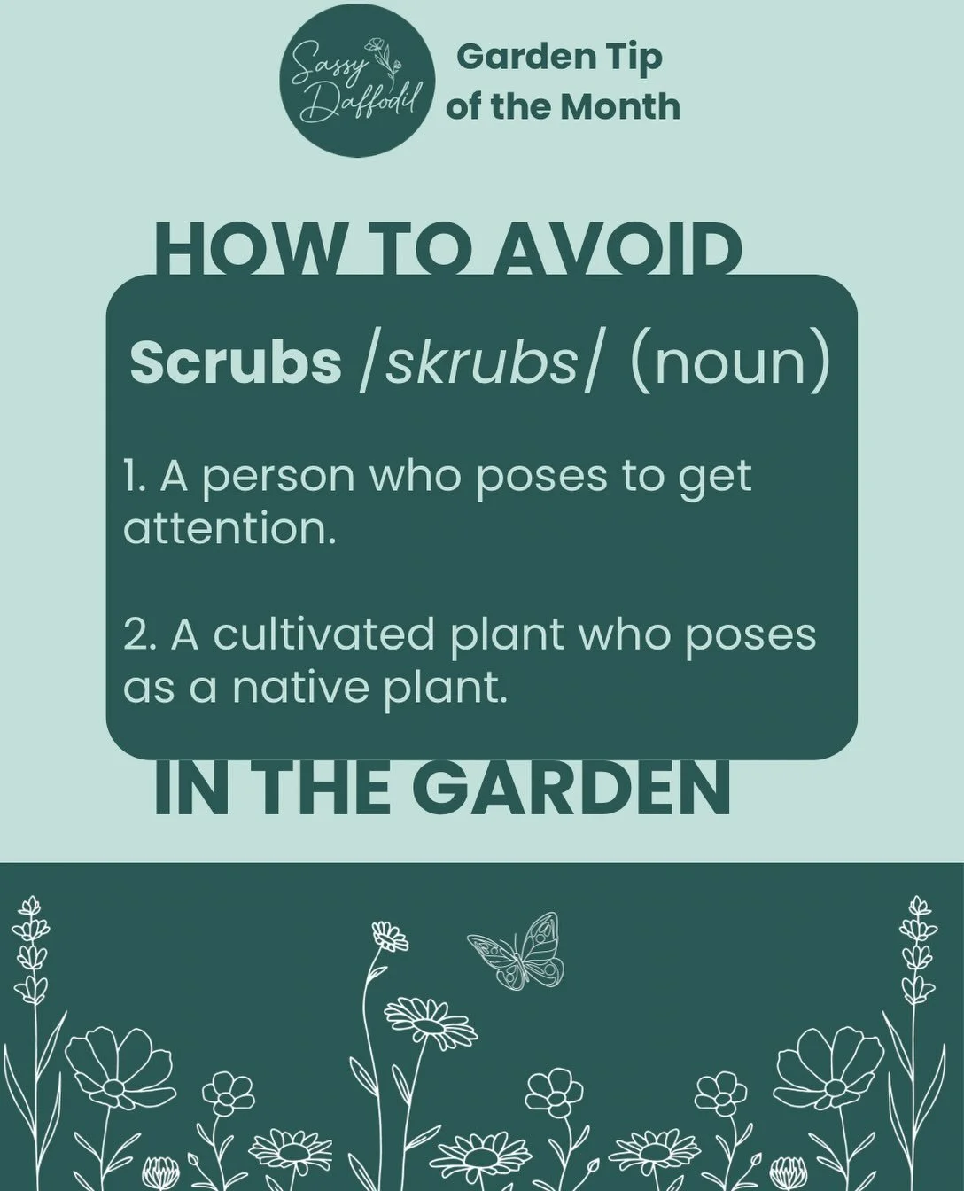 Keep your eyes peeled for posers when you&rsquo;re shopping for native plants. &ldquo;Scrubs&rdquo; have been hybridized and cultivated to have completely different characteristics than the original plant, which limits their benefits to pollinators. 