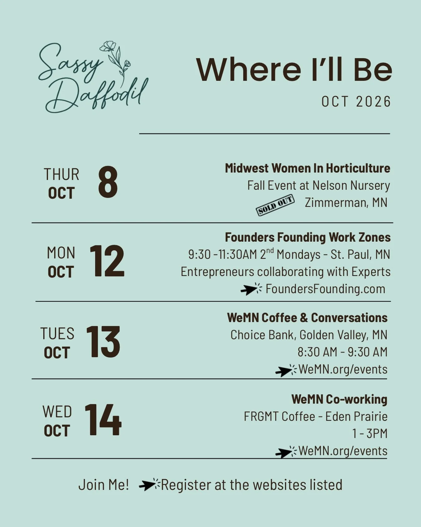 I&rsquo;m bebopping around over the next week! Where will I see you?

I am Alyson, a garden consultant located in St. Paul, MN with a focus on native plants, garden design, and ecological education. I conduct on-site visits in the Twin Cities metro a
