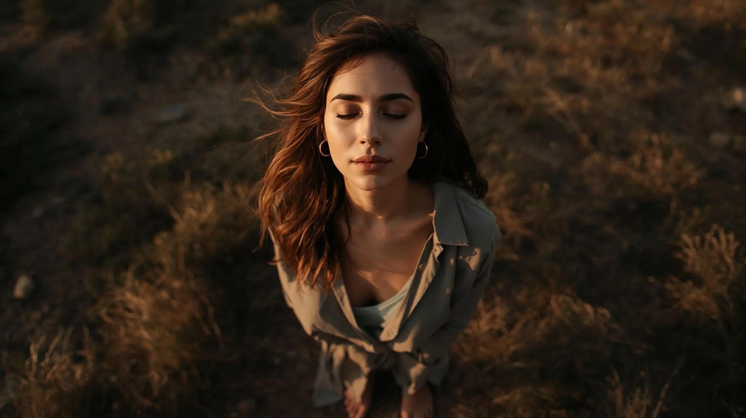 woman barefoot embodiment