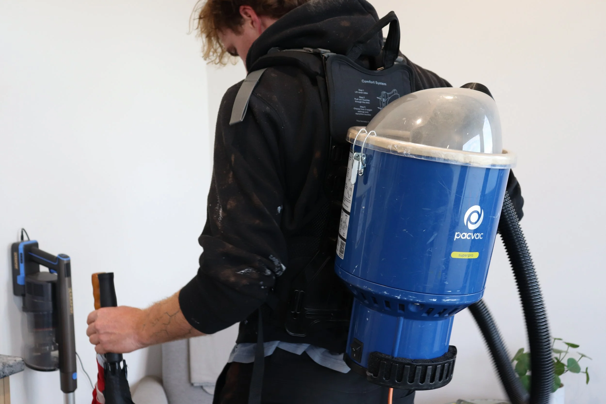 Professionally cleaning a Launceston office