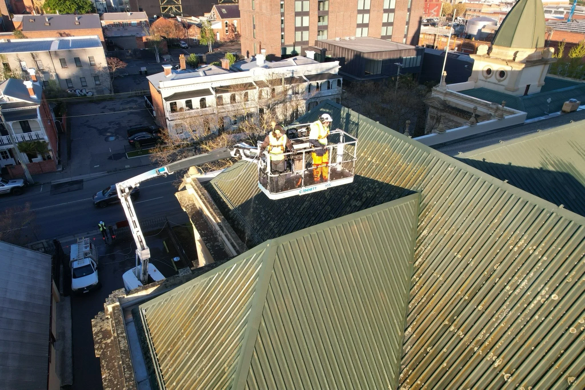 Albert Hall roof clean