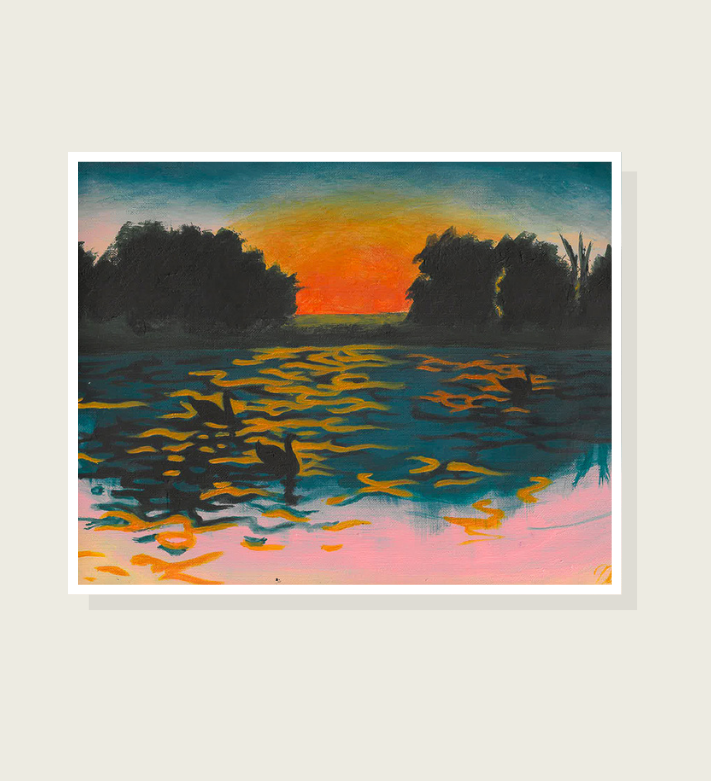 Noir Landscape No. 1 (Ducks) Print