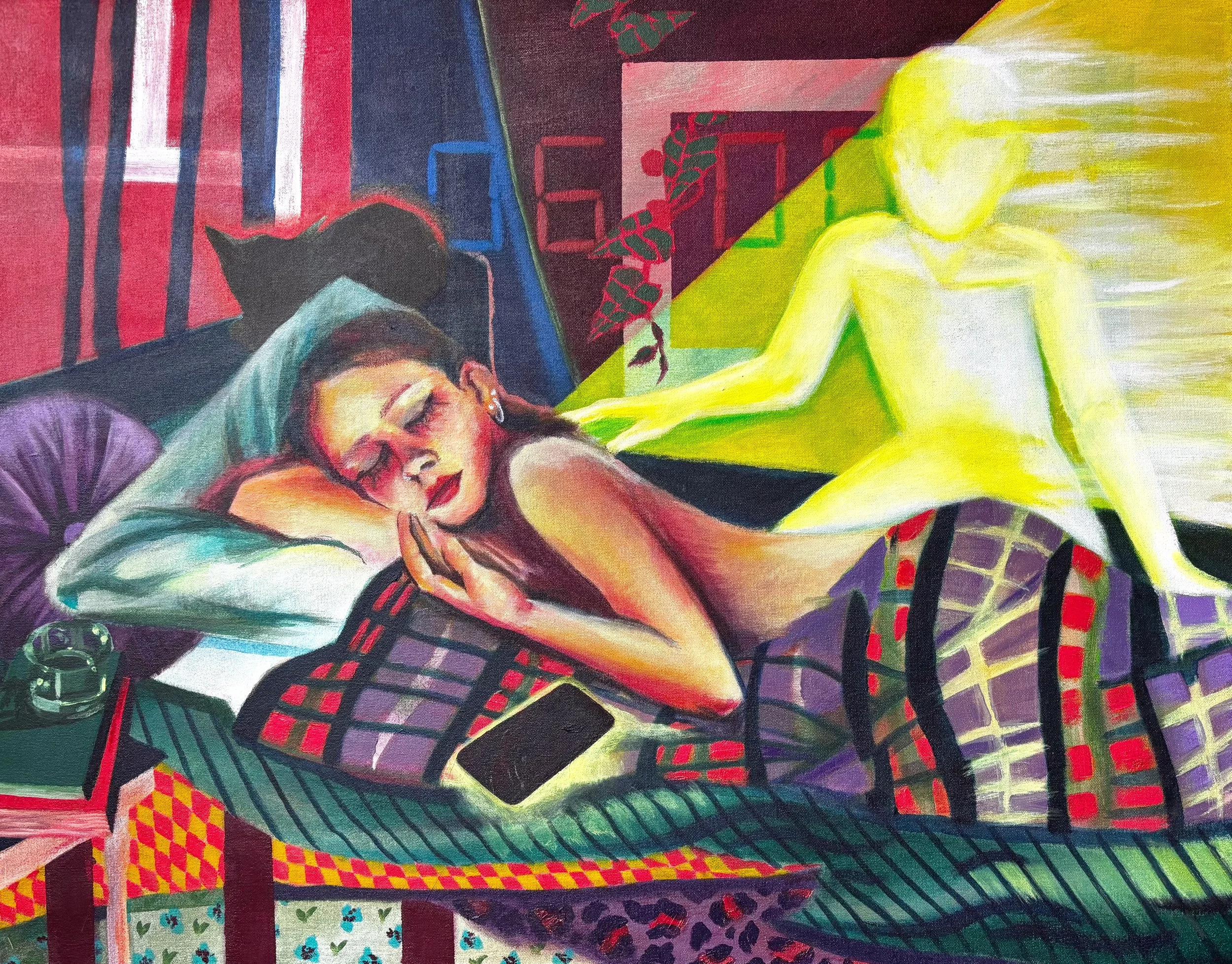 Snooze, 30x24 Inch Original Painting