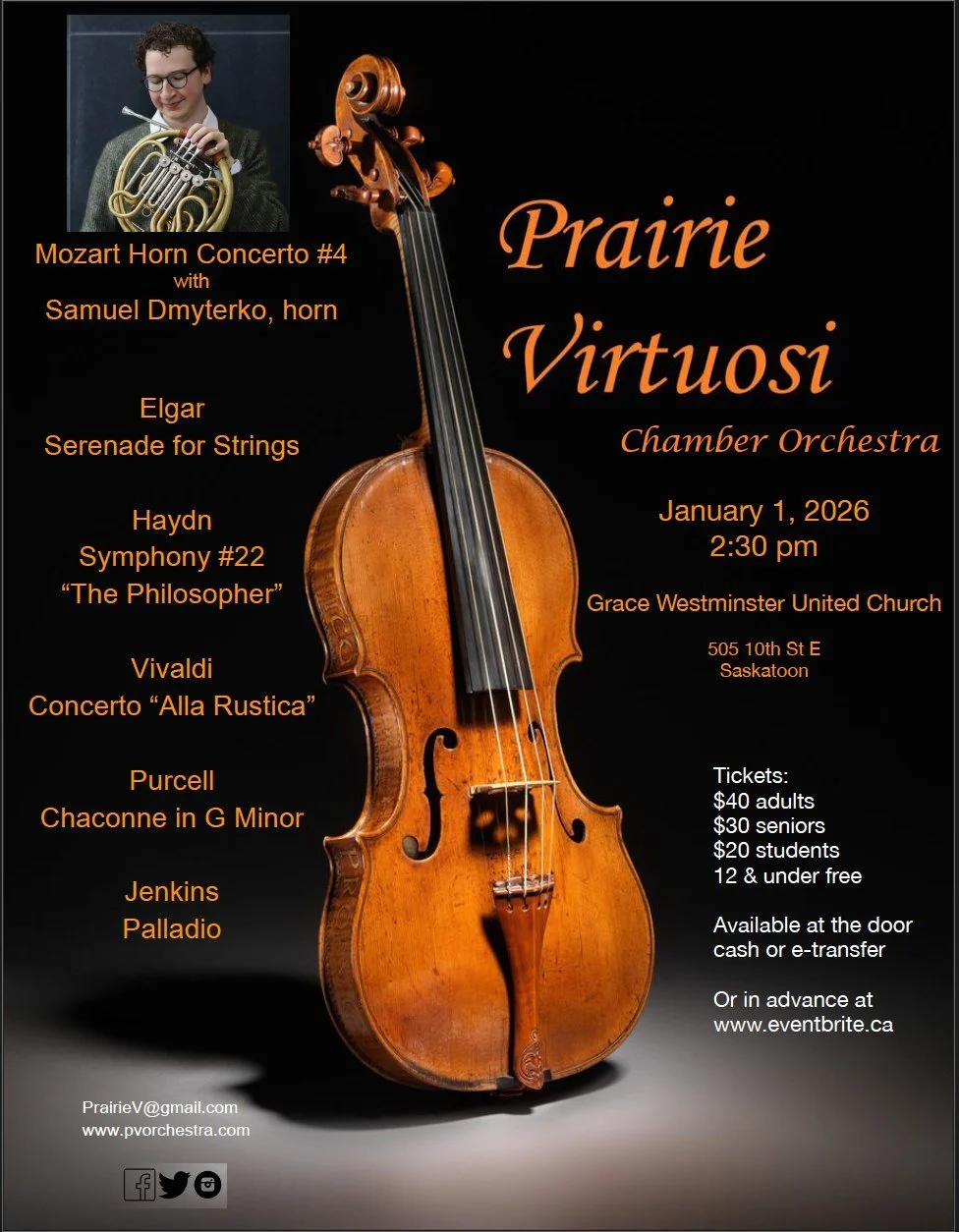 Prairie Virtuosi New Years Day Concert