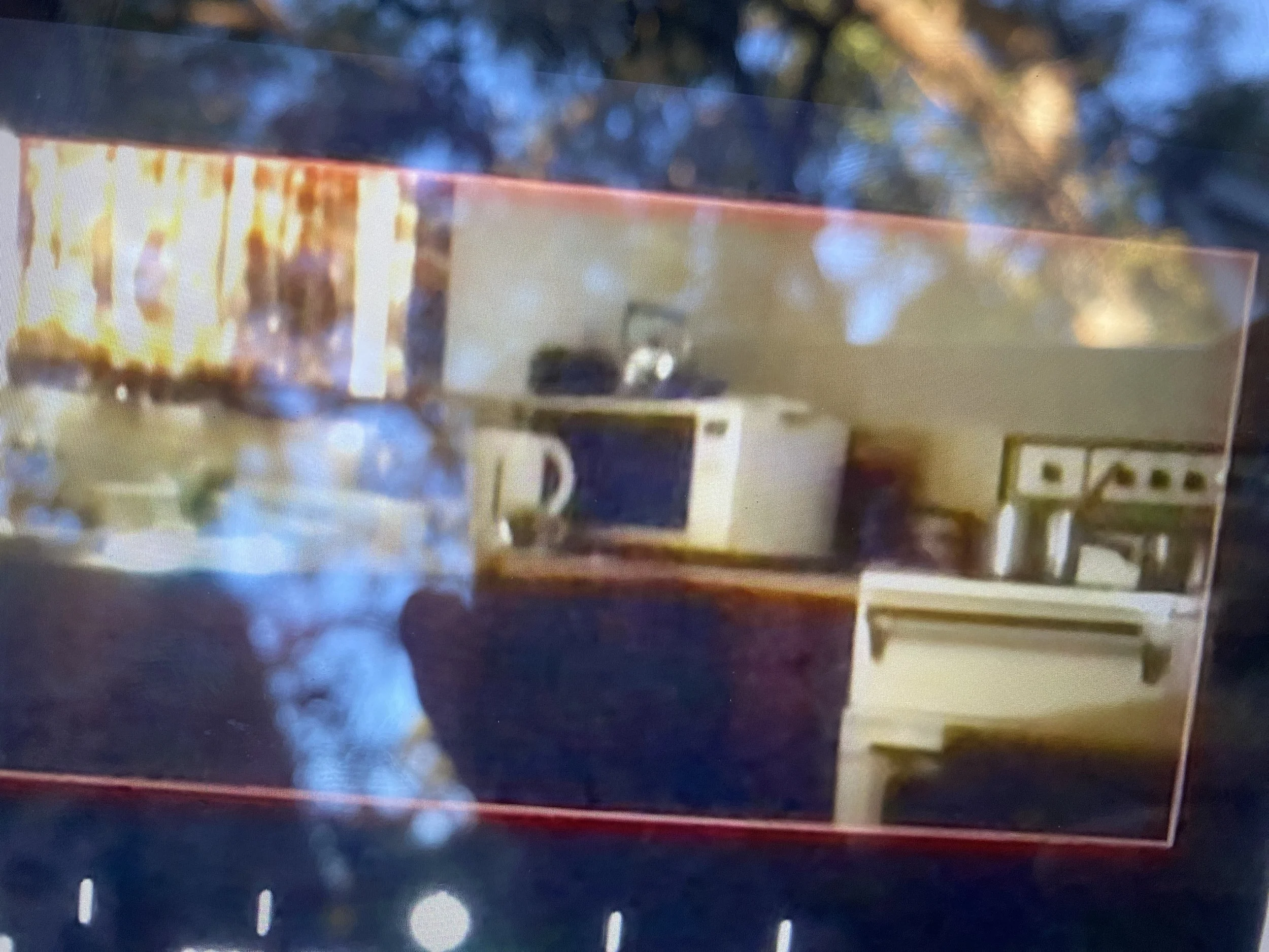 On location, behind the monitor