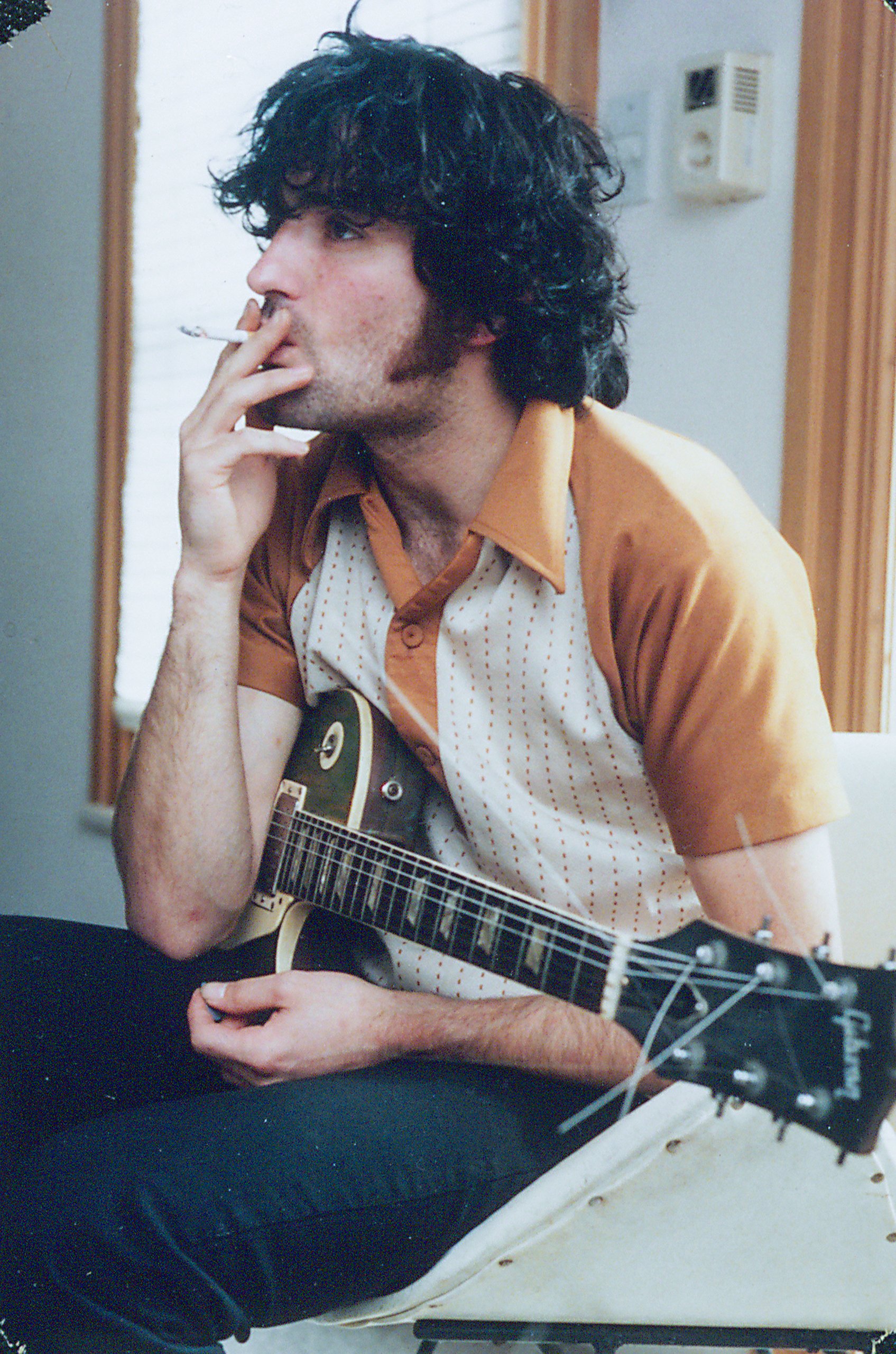Simon Sampson, 1997, recording at Dean Godward's studio, PR Nightmare sessions.