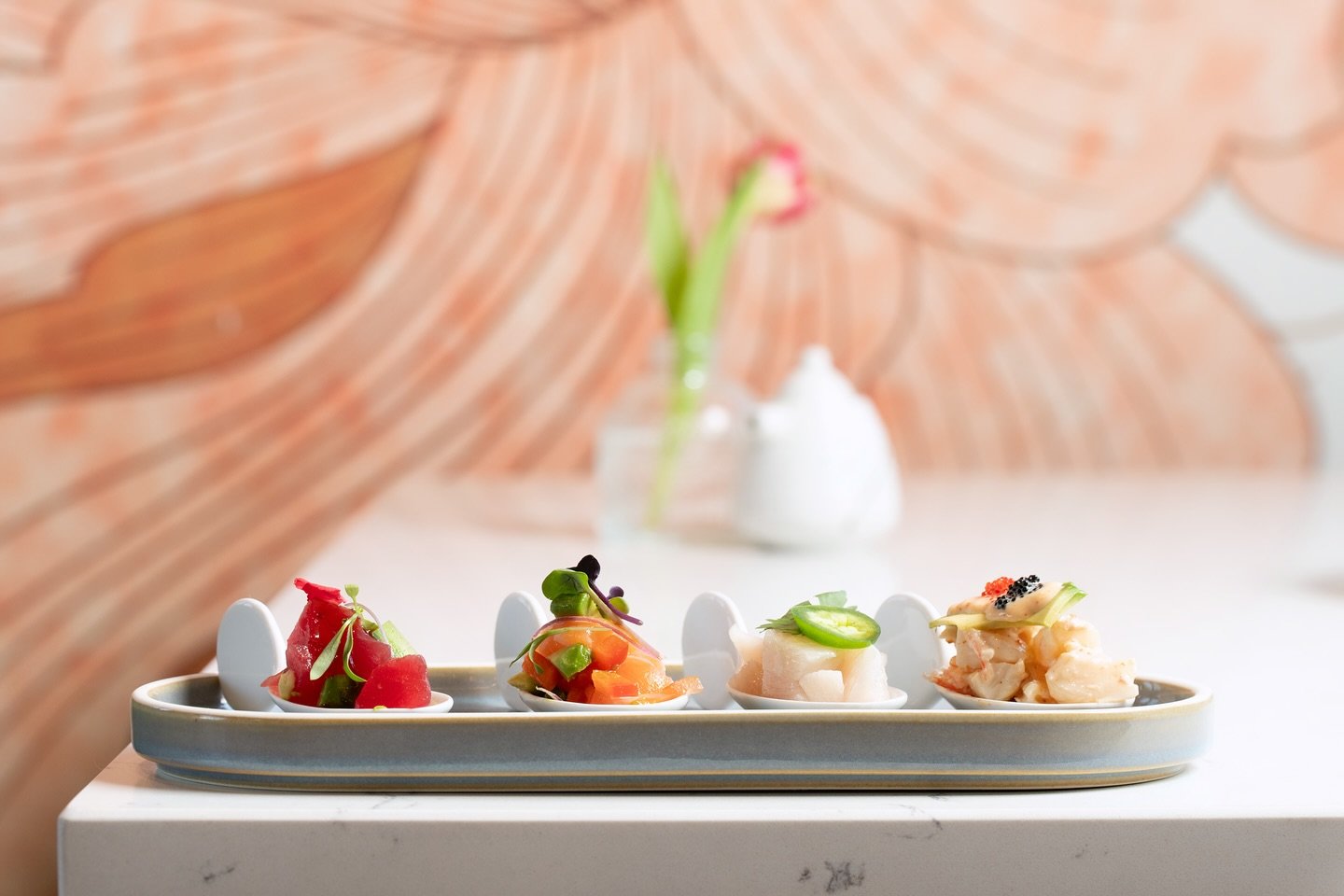 Four bites, forever memorable at Fish Boon! Each delectable mouthful tells a story of flavor and freshness✨ 

Tag a friend who needs to dive into this unforgettable experience with you! 🍣❤️ 

📍Location: 2628 Gateway Rd, Carlsbad, CA

#FishBoonMemor