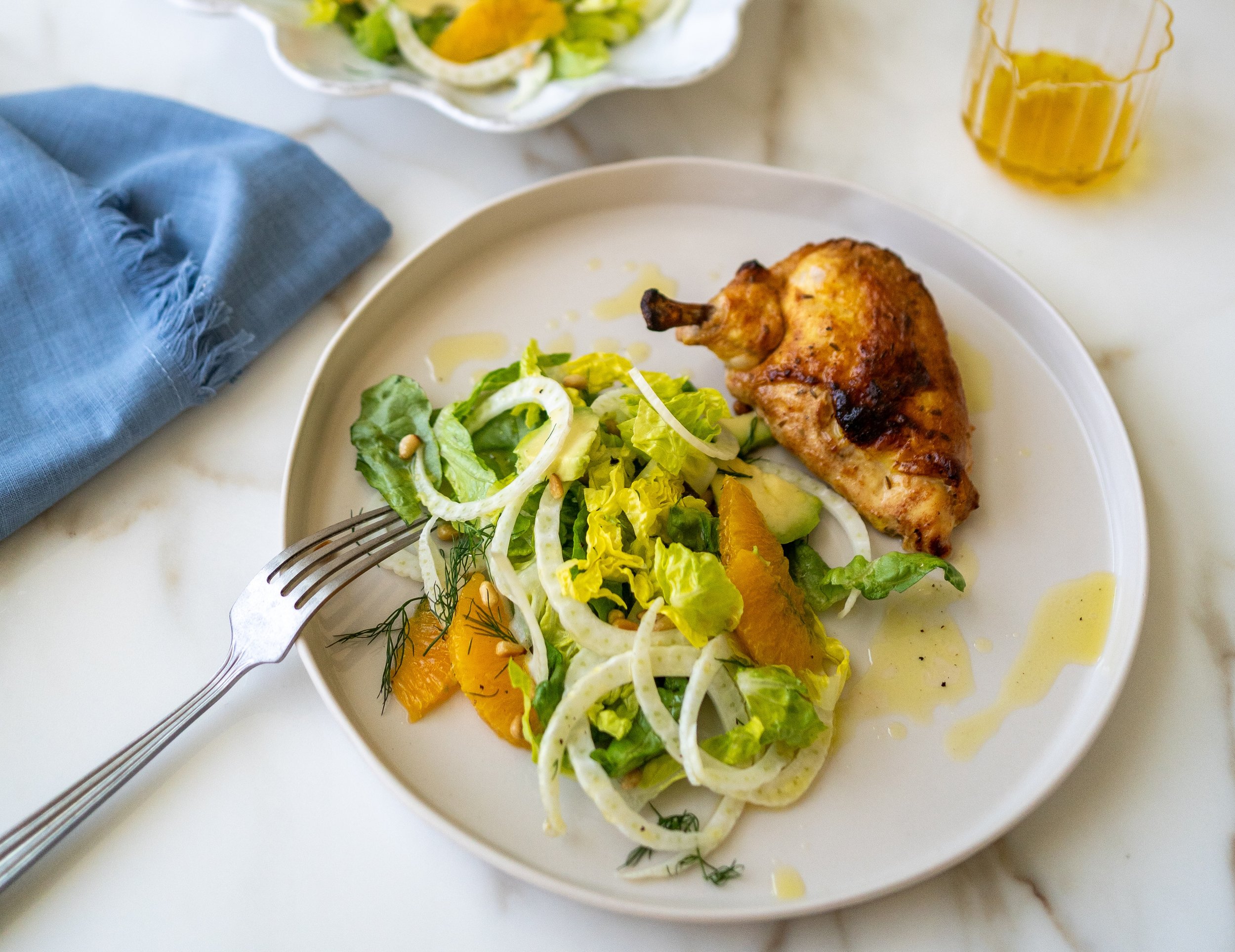 Fragrant yoghurt marinated chicken