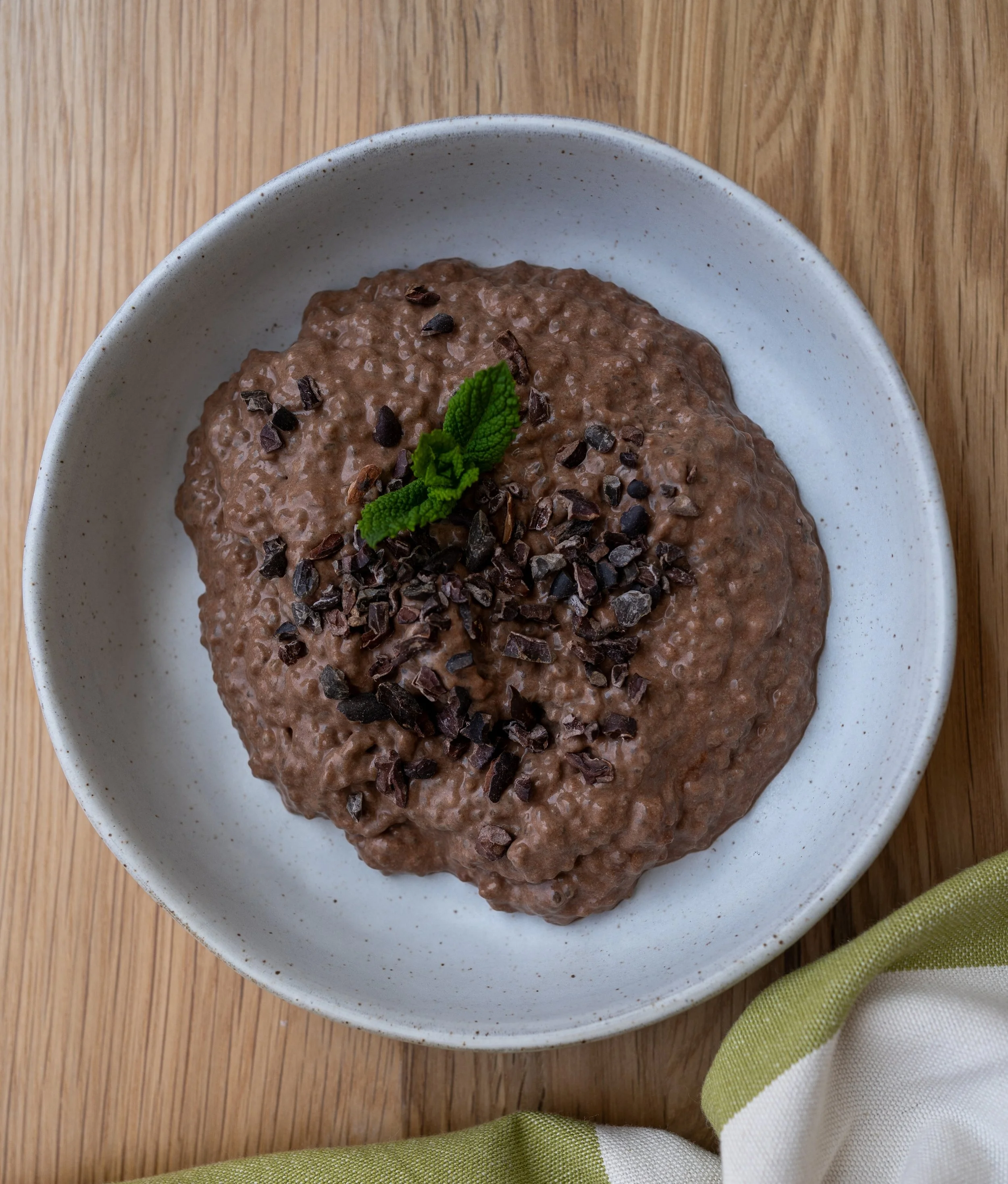 Coconut and cacao chia bowl