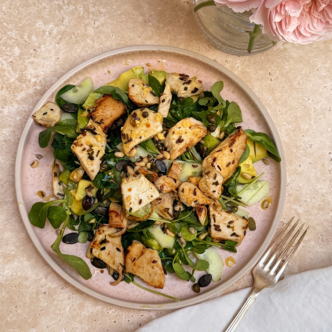 Orange &amp; fennel chicken salad