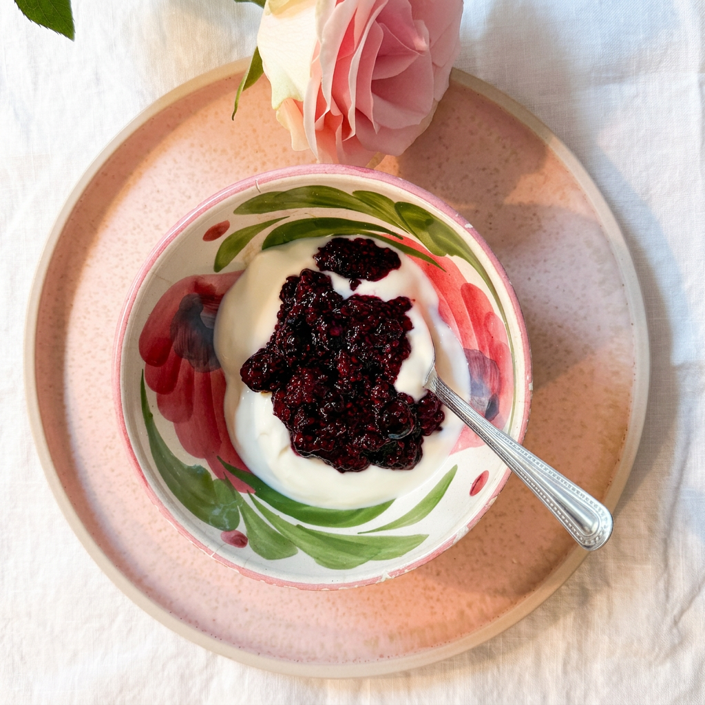 Easy chia berry jam