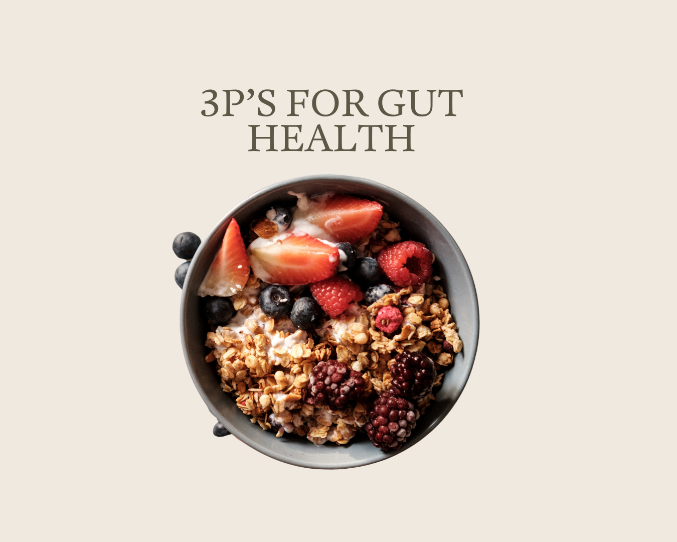 Learn more about the 3 P's for good gut health