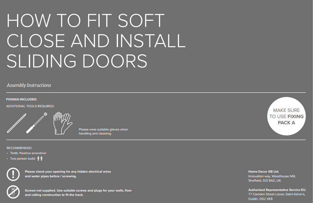 Soft-Close Install Instructions (Alpine & Steel Doors_