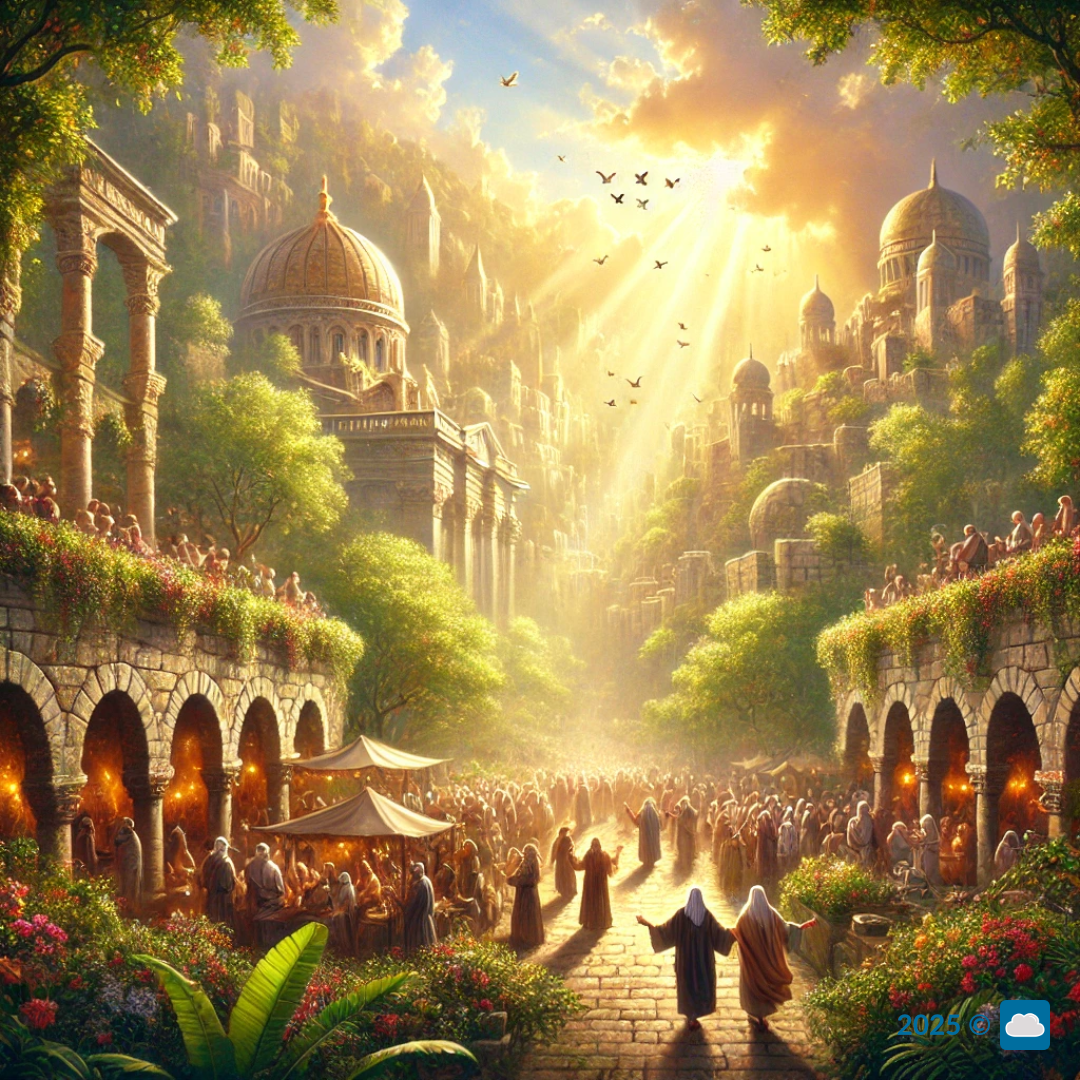 A picture of the heavenly eternal Jerusalem