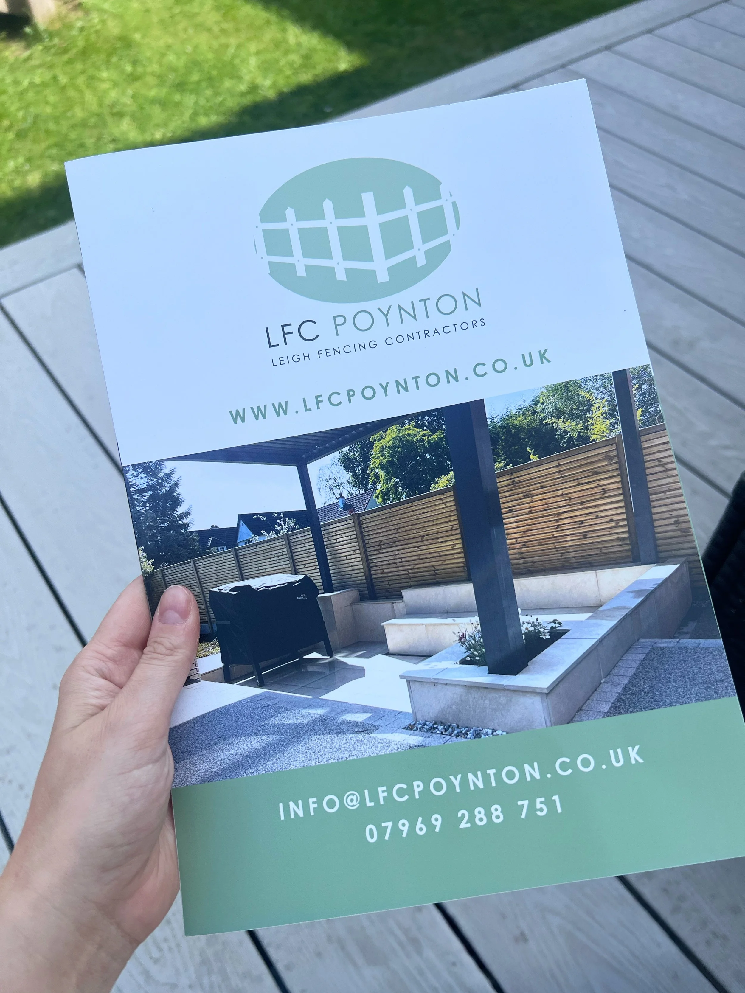 LFC Poynton flyer brochure design branding project by Hart Studio