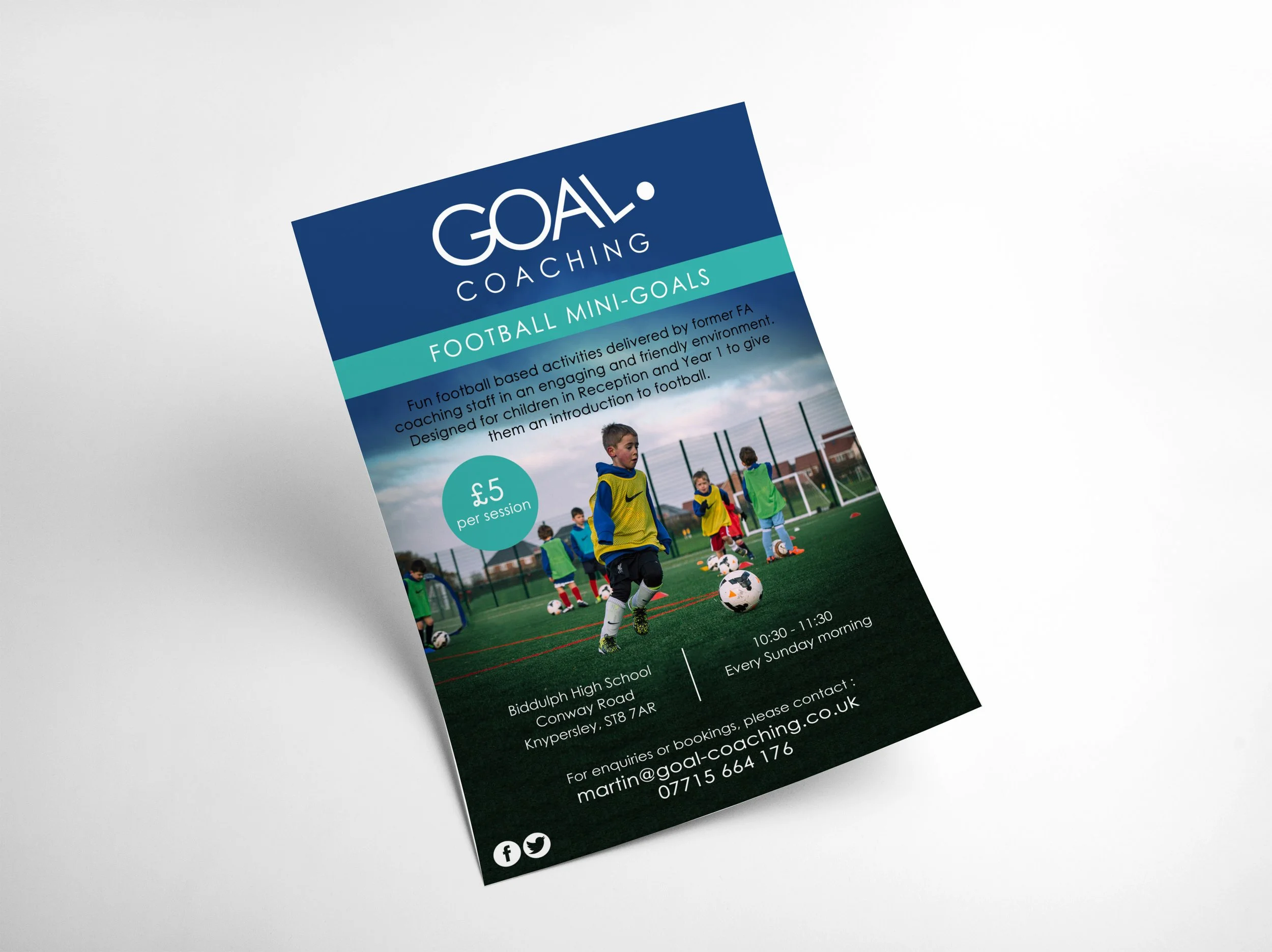 Goal Coaching Flyer design branding project by Hart Studio