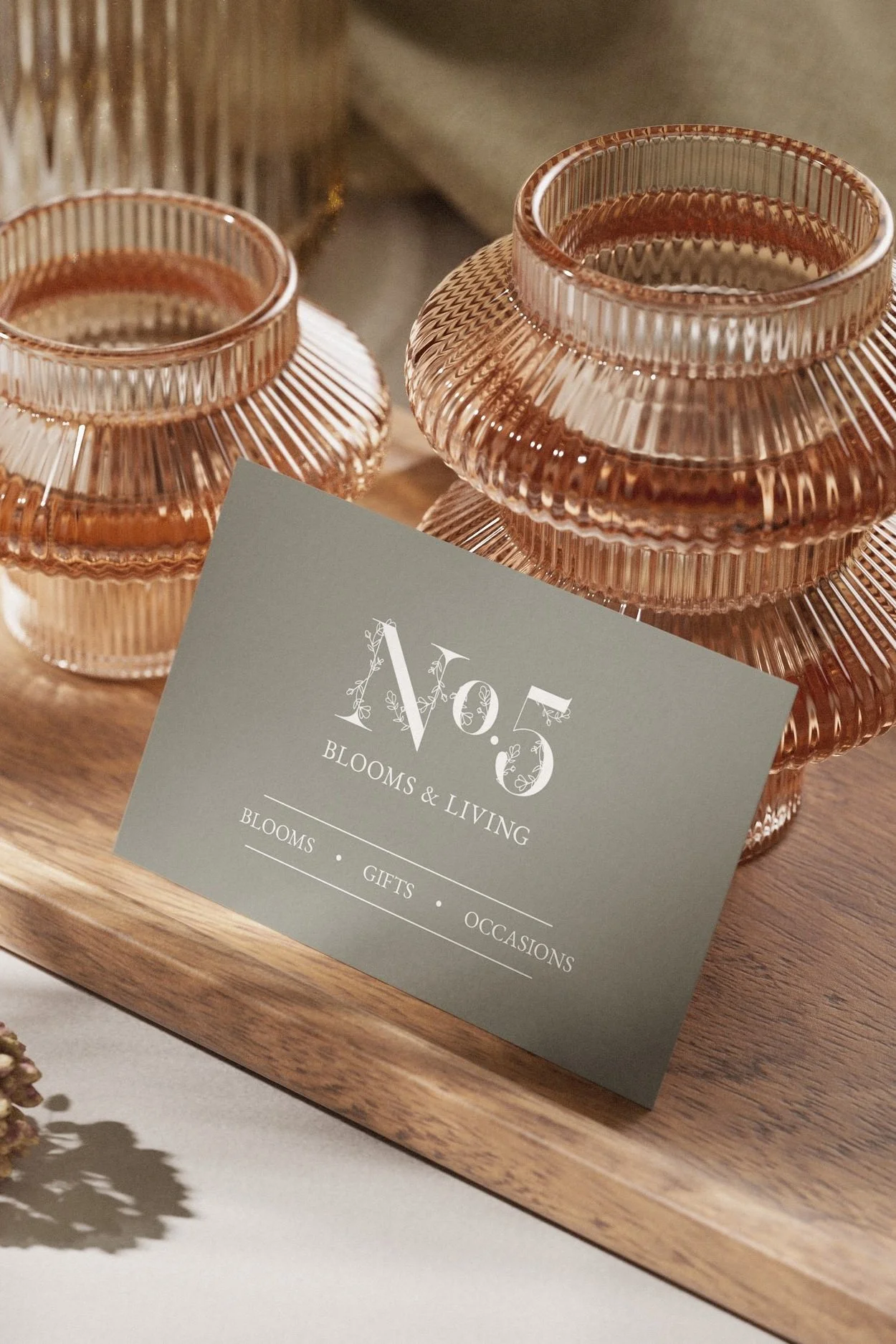 No.5 Blooms Poynton Logo Design