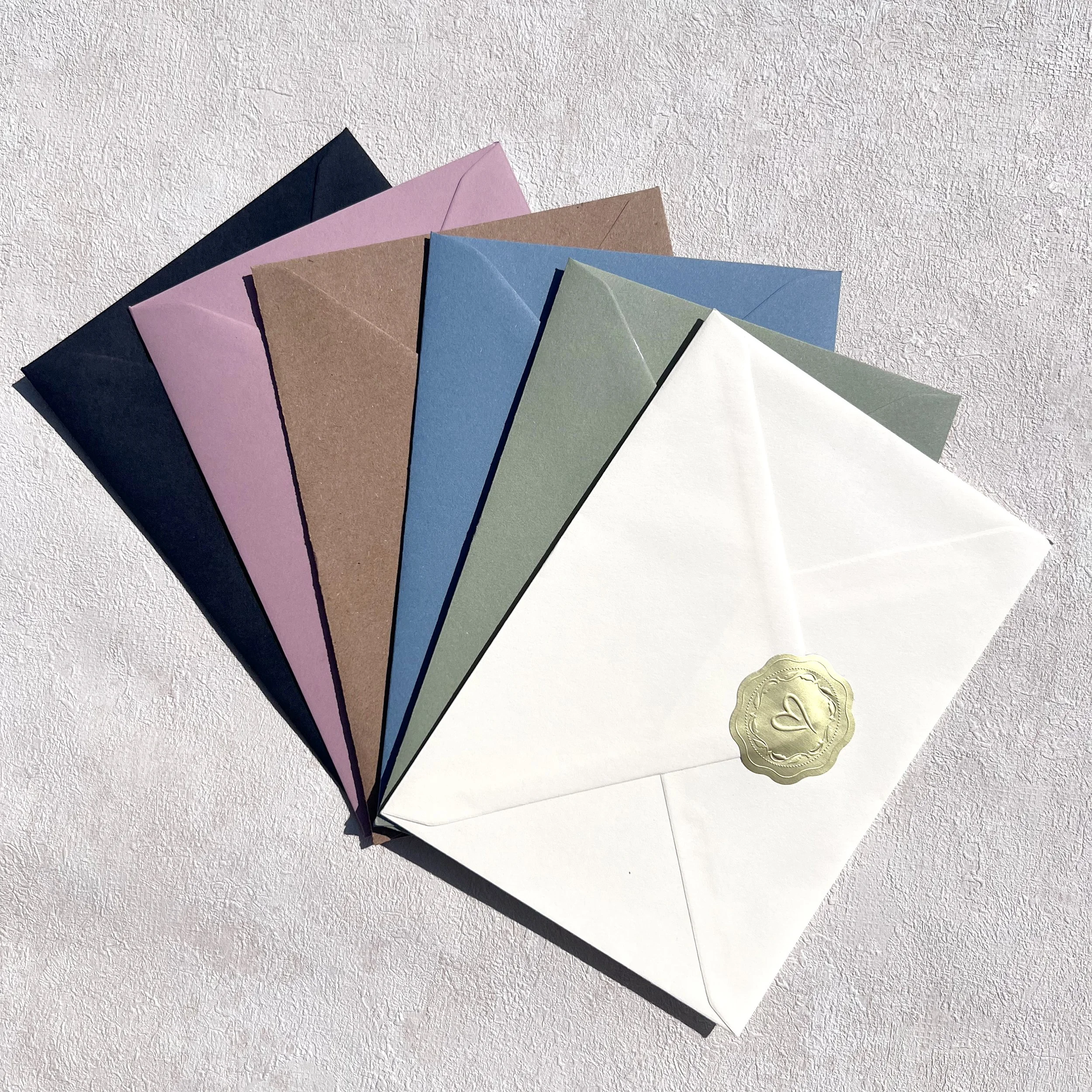 Bespoke, luxury wedding invitation envelopes