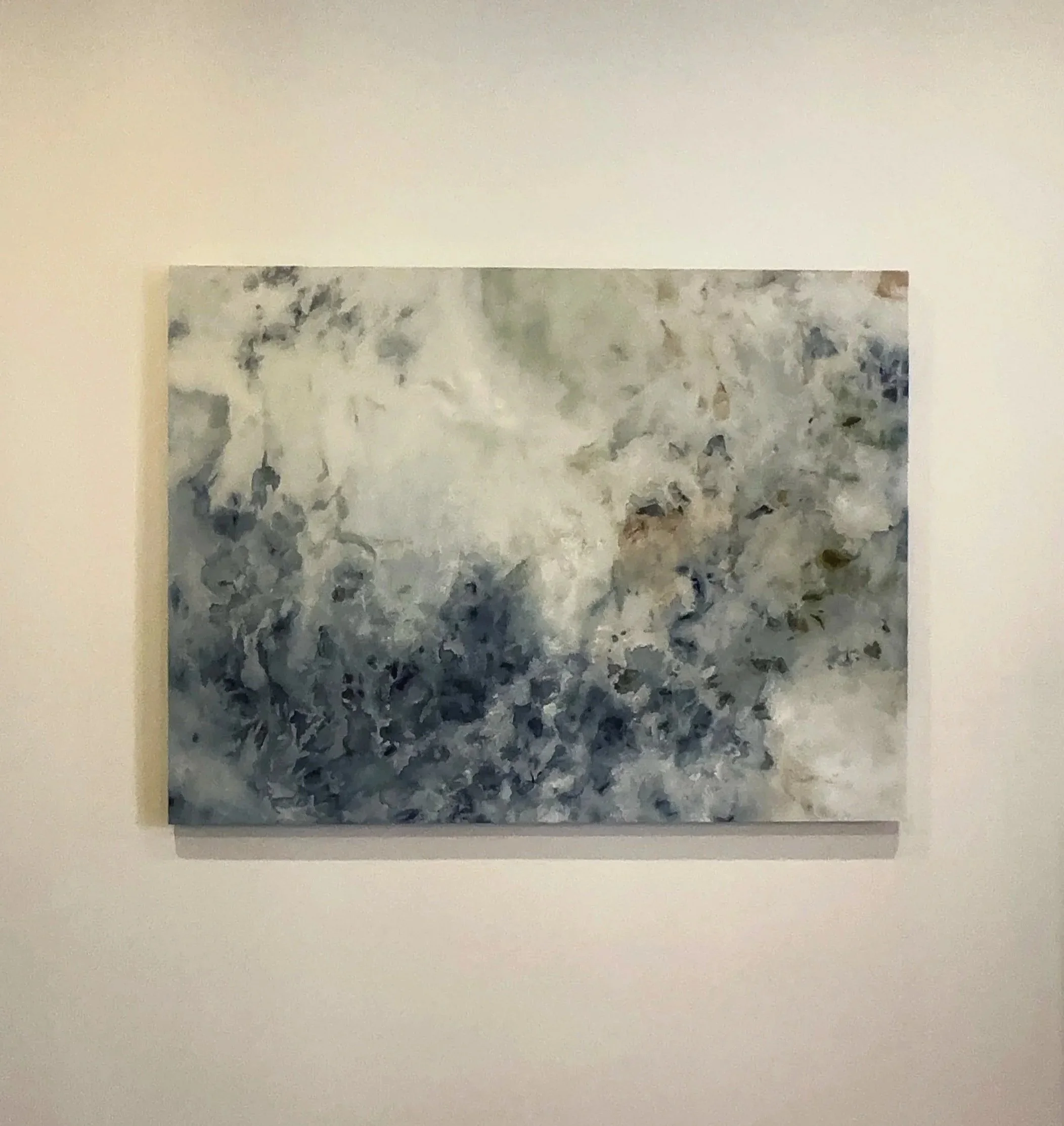 Memoria del Mar | Colección Botánica. Obra a medida. Ice dye sobre puro algodón. Medidas 90 cm de alto  x 120 cm de ancho. 