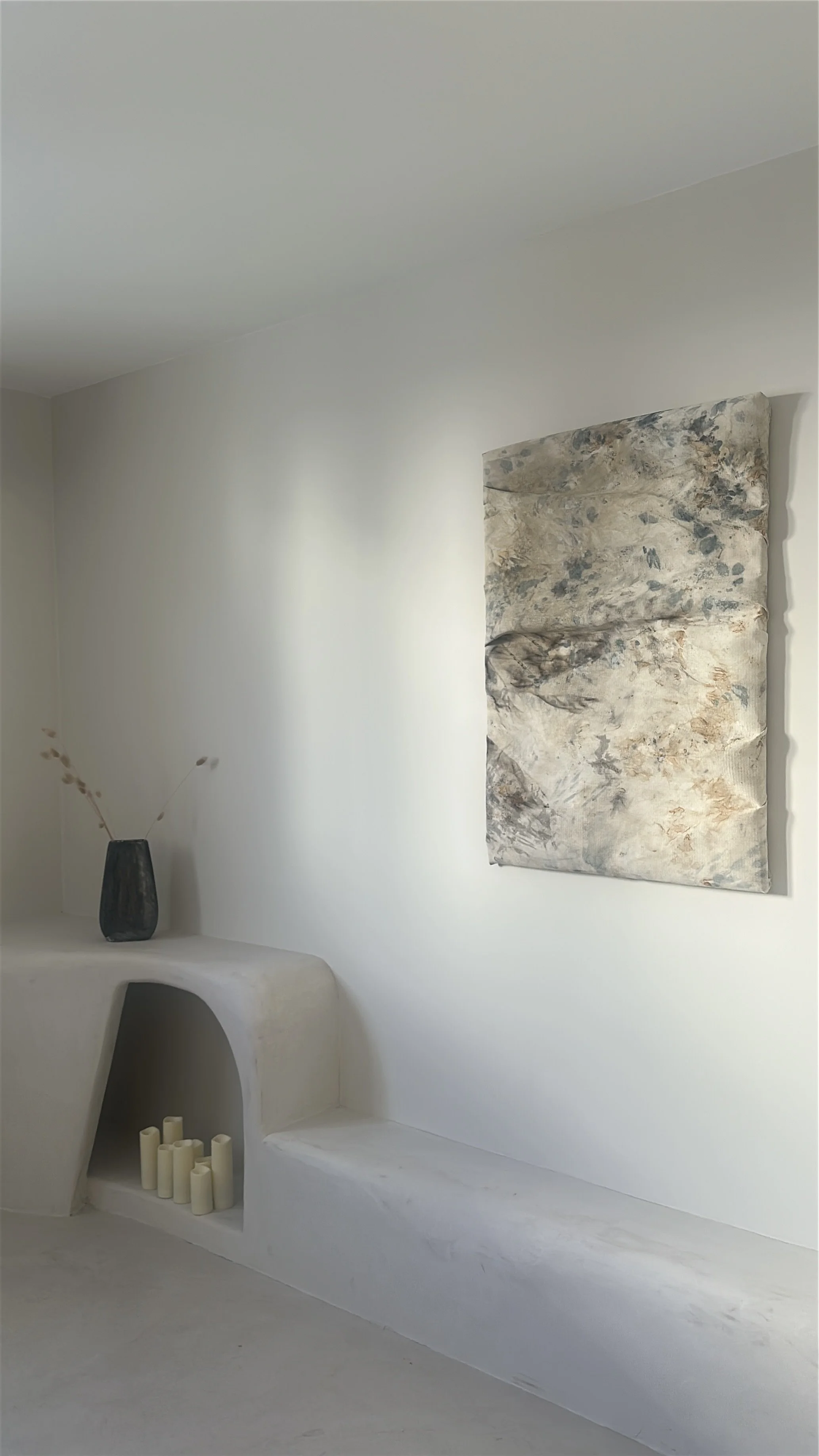 Obra escultórica integrada en un interior reformado en Chueca, Madrid.