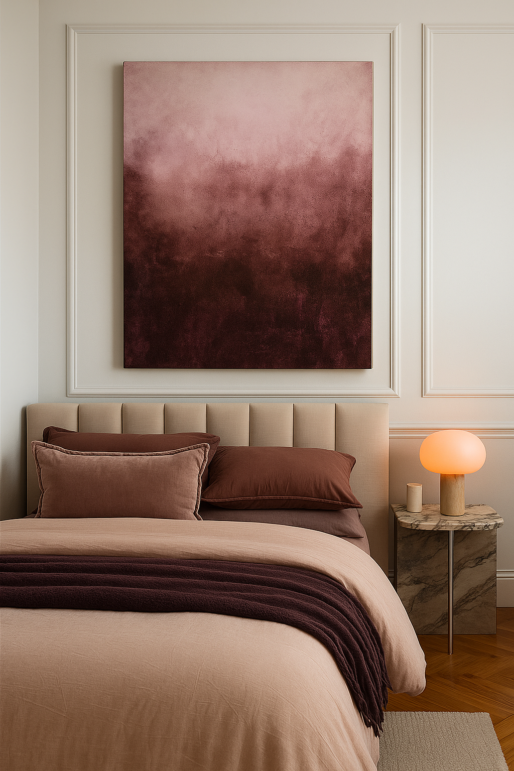 Arte abstracto rue vintage 74  ambientacion