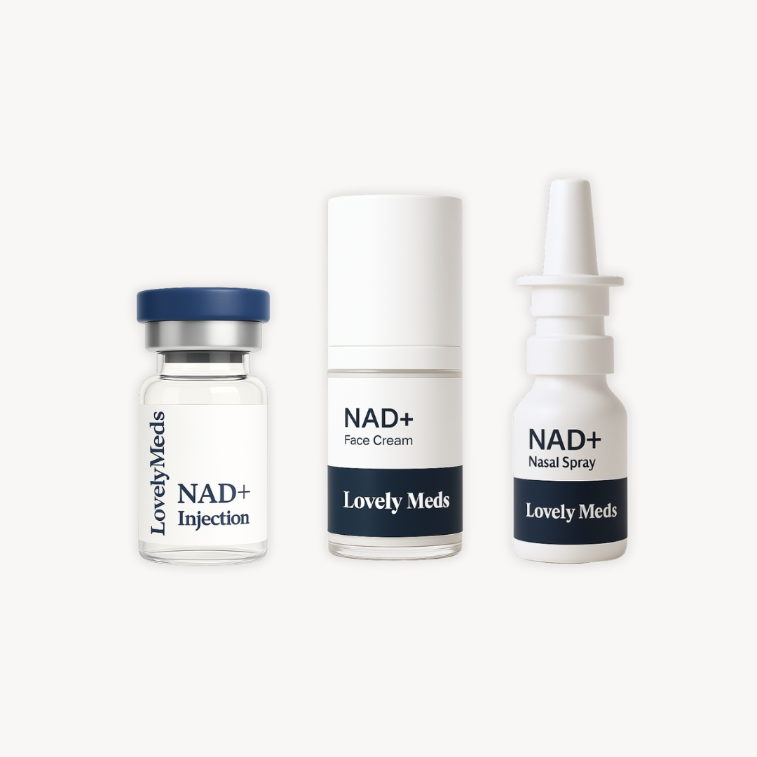 NAD+ products at lovely meds