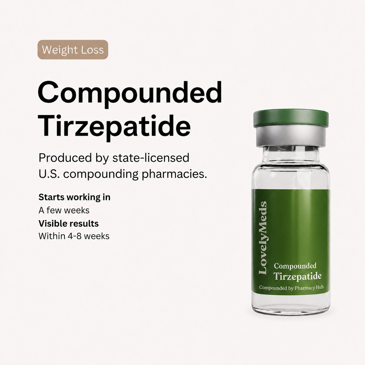 Compounded tizepatide injection