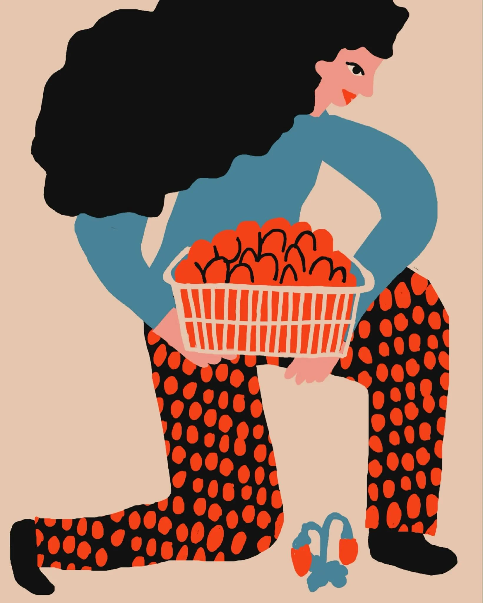 Strawberry #peachtober25strawberry @peachtober - pick your own. Gotta get ahead of these prompts better rather than doing them on the day 🫠