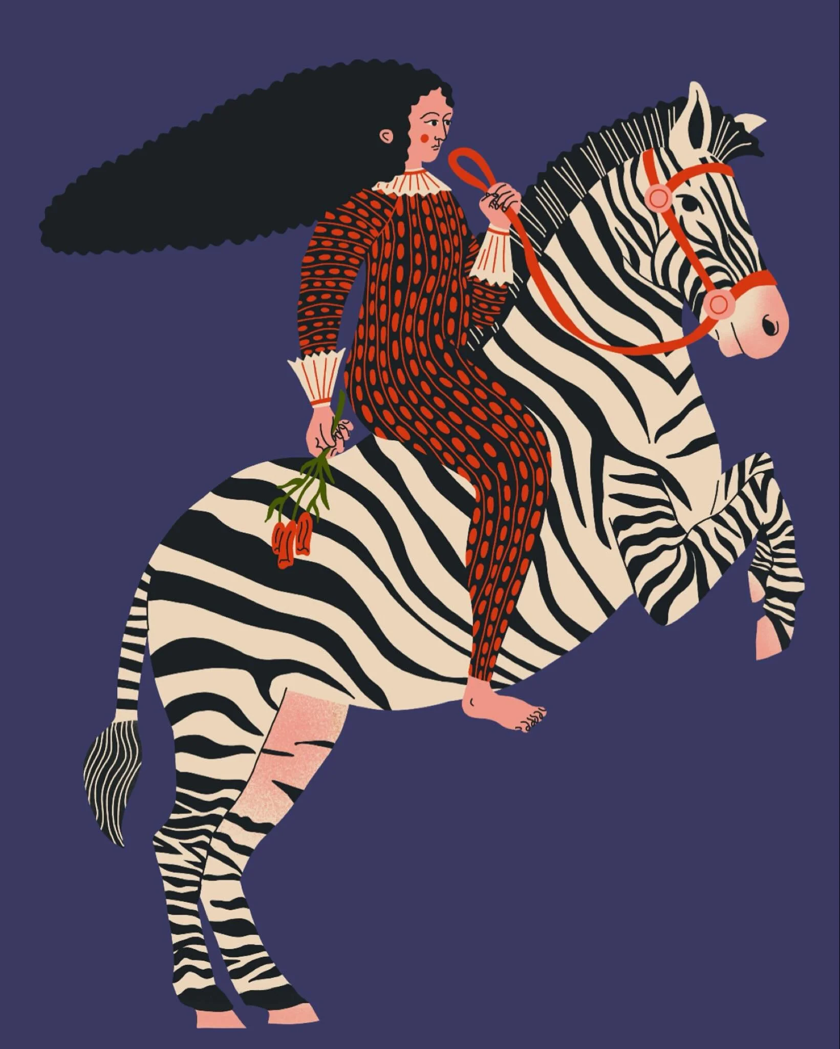 Stripes for @peachtober #peachtober25stripes #peachtober25 #zebra