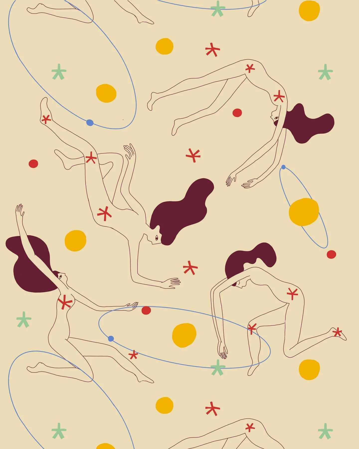 4 of my favourite repeat pattern designs - which is your favourite, 1-4? more patterns in 2026! #patterndesign #repeatpattern #surfacepatterndesign #surfacepattern #pattern