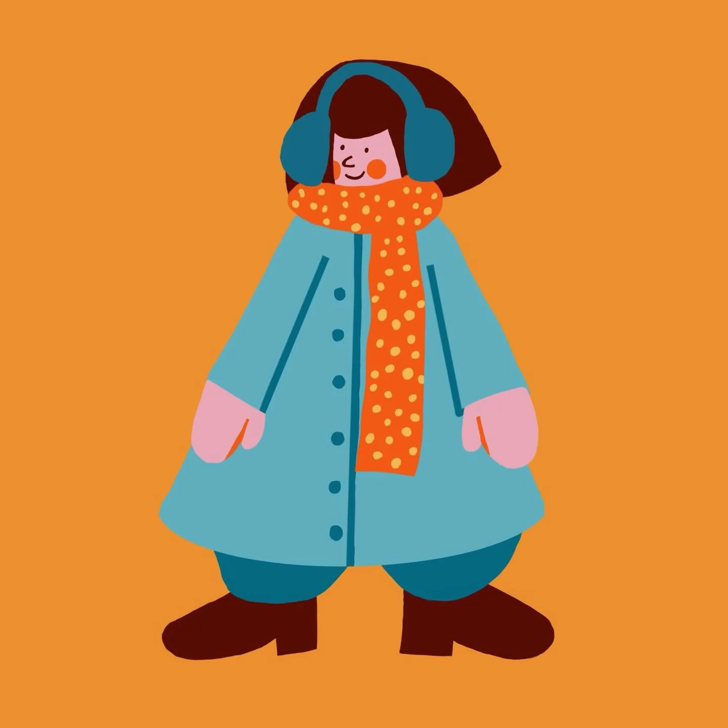 All the layers #itscold #winterillustration #layers #illustration