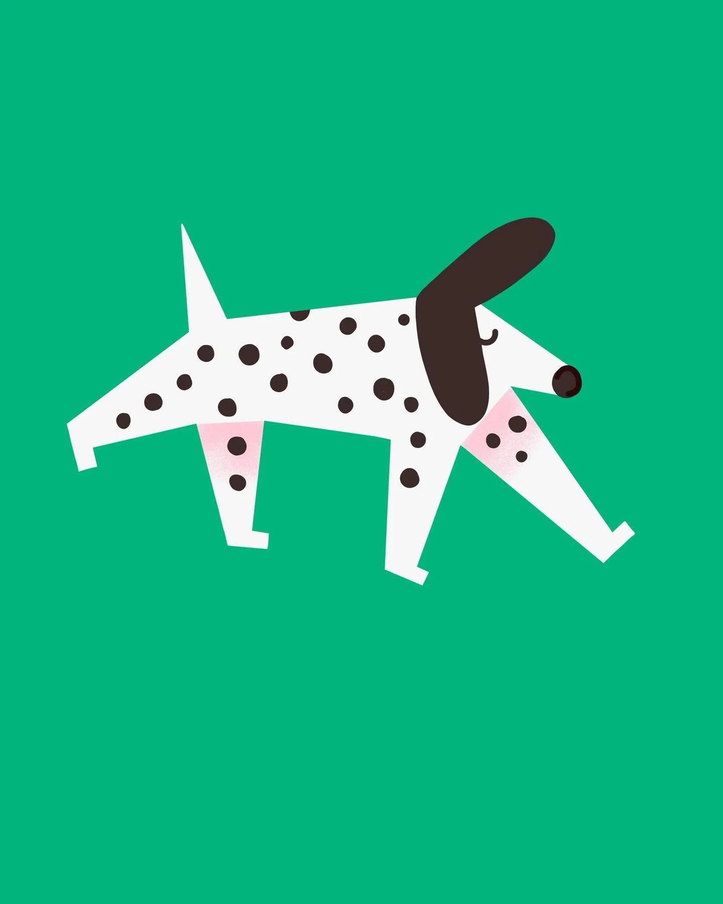 He&rsquo;s feeling sassy and confident #dalmation #dogillustration #animalillustration #dalmationillustration