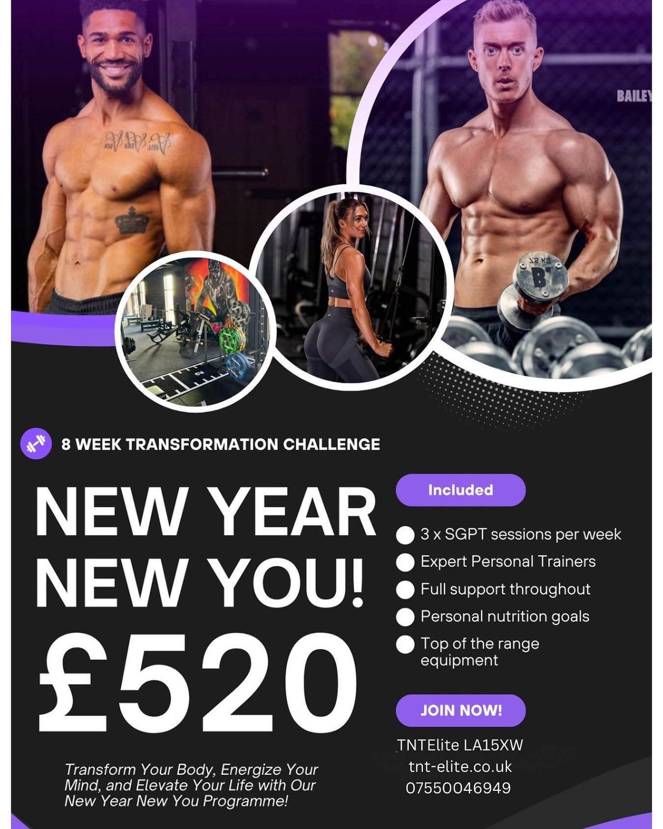 🚨NEW YEAR NEW YOU🚨
💪🏽Starting 6th January💪🏽
This is your opportunity to start the year right. No fad short term diet that will ultimately rebound and cause more weight gain. An opportunity to learn good eating habits, feel amazing in yourself a