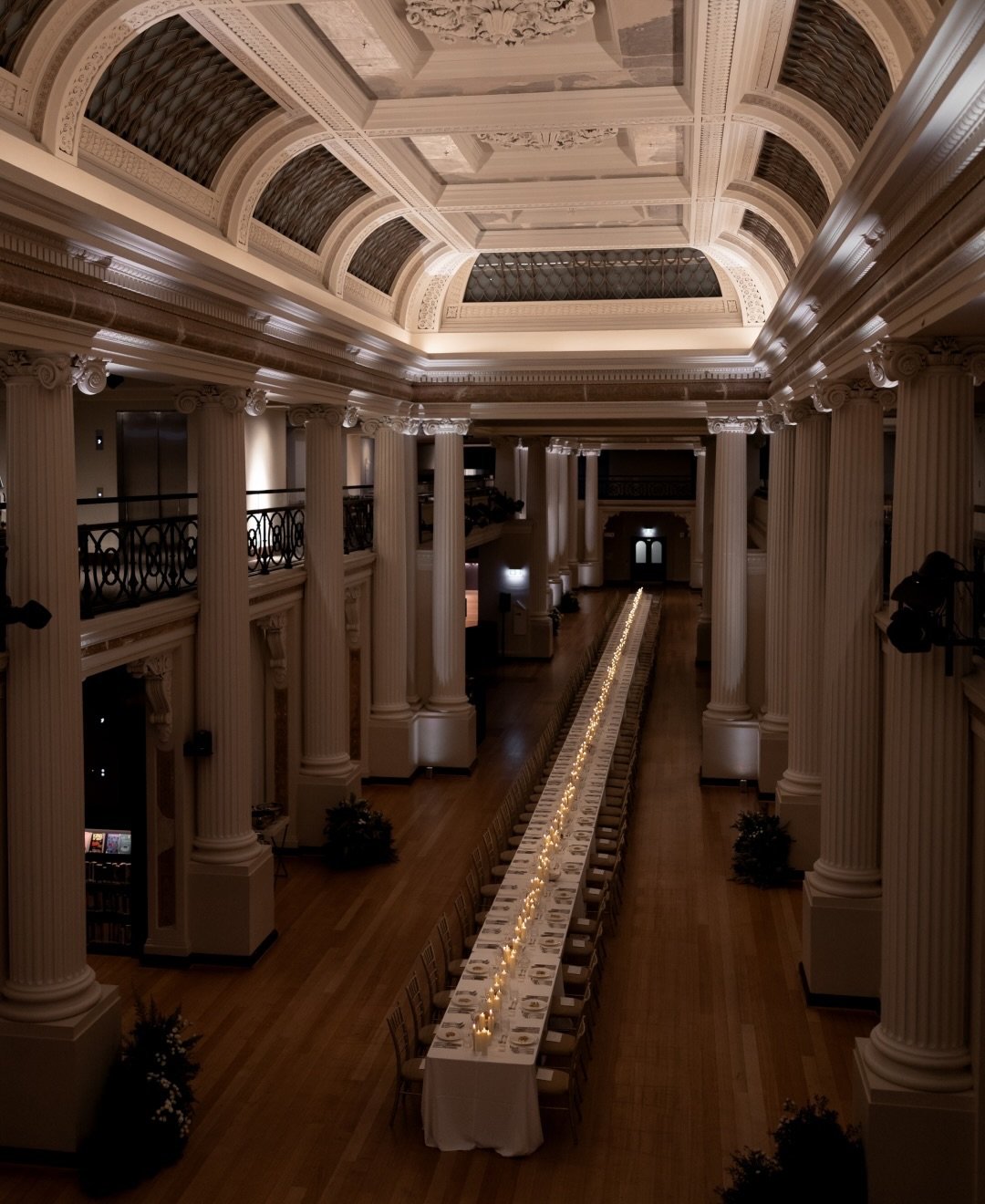 G&amp;M &mdash; Veiled in Verse
A love story told through food, candlelight, and effortless styling. Hosted within the State Library of Victoria, an intimate candlelit dinner unfolded with each detail deeply intentional. A five-course menu narrated t