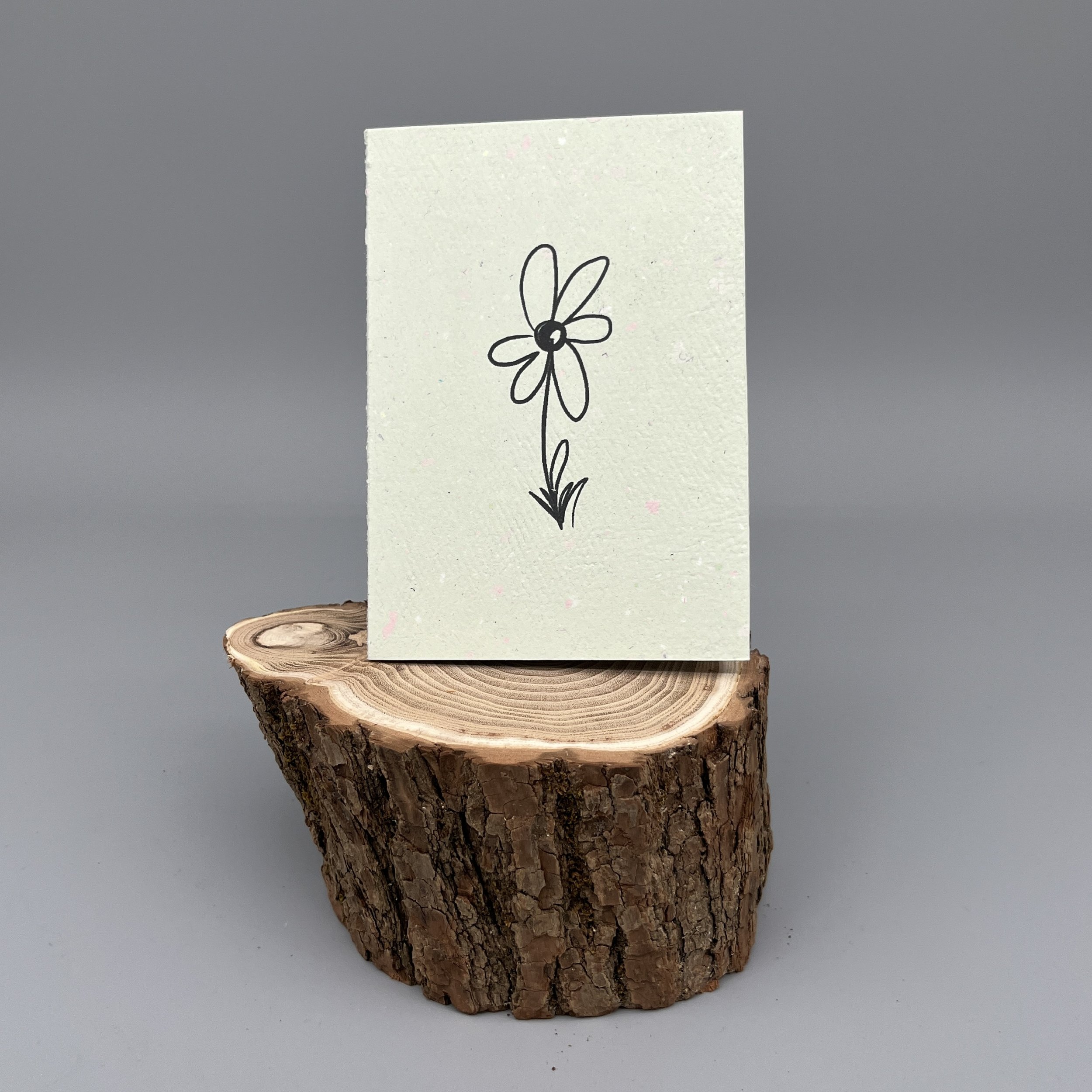 Karte handgeschöpft – Blümchen