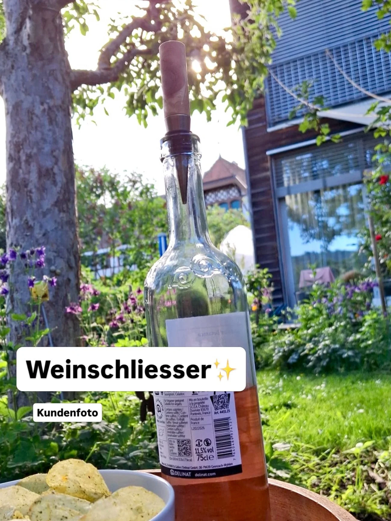 Unser Flaschenschliesser im Einsatz!😊

Danke an unsere Kundin f&uuml;r das Foto.🫶🏼

#holz #drechselhandwerk #flaschenverschluss #kundenfoto #zumwohl