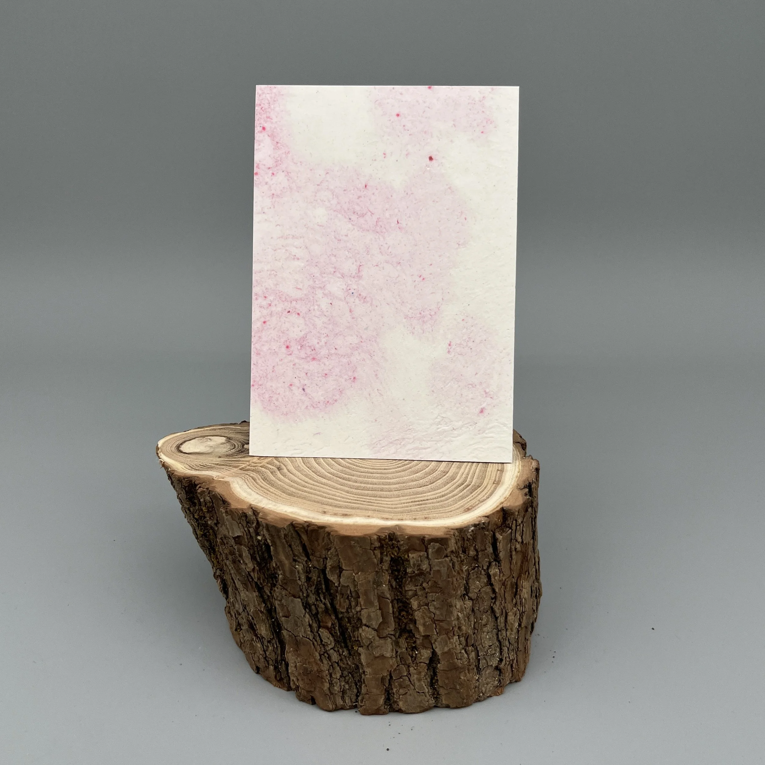 Karte handgeschöpft – Marmoriert, unbedruckt