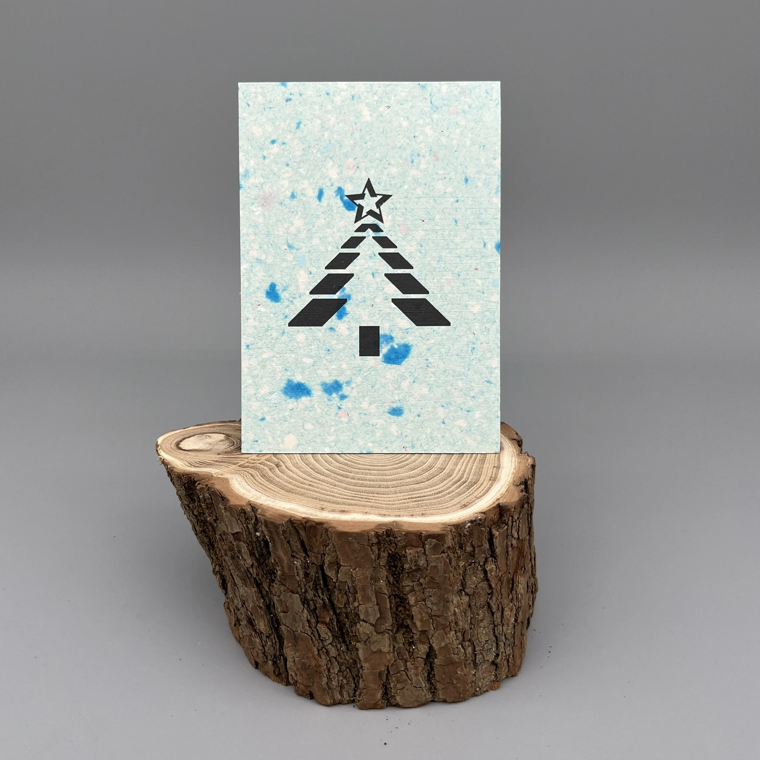 Karte handgeschöpft – Tannenbaum