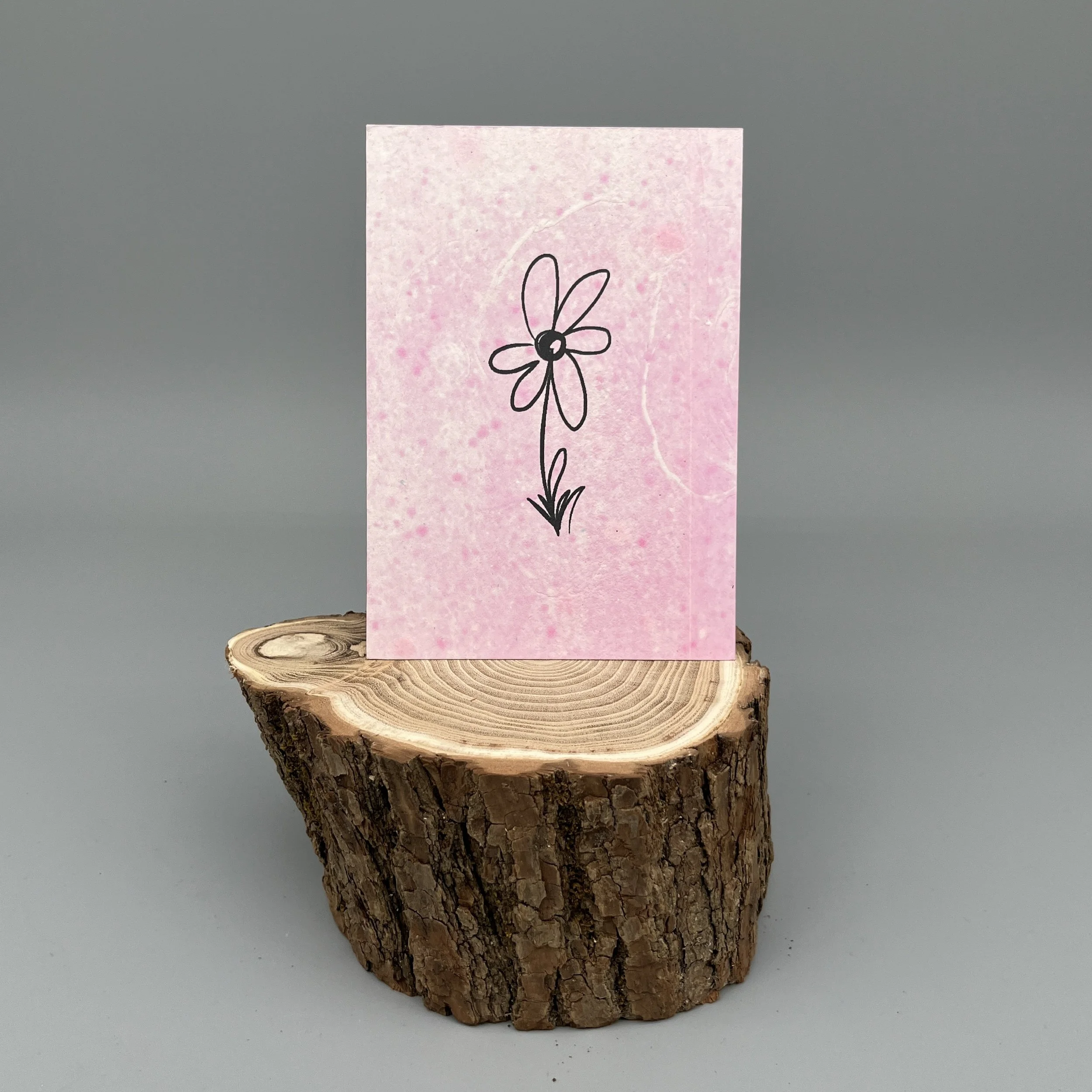 Karte handgeschöpft – Blüemli