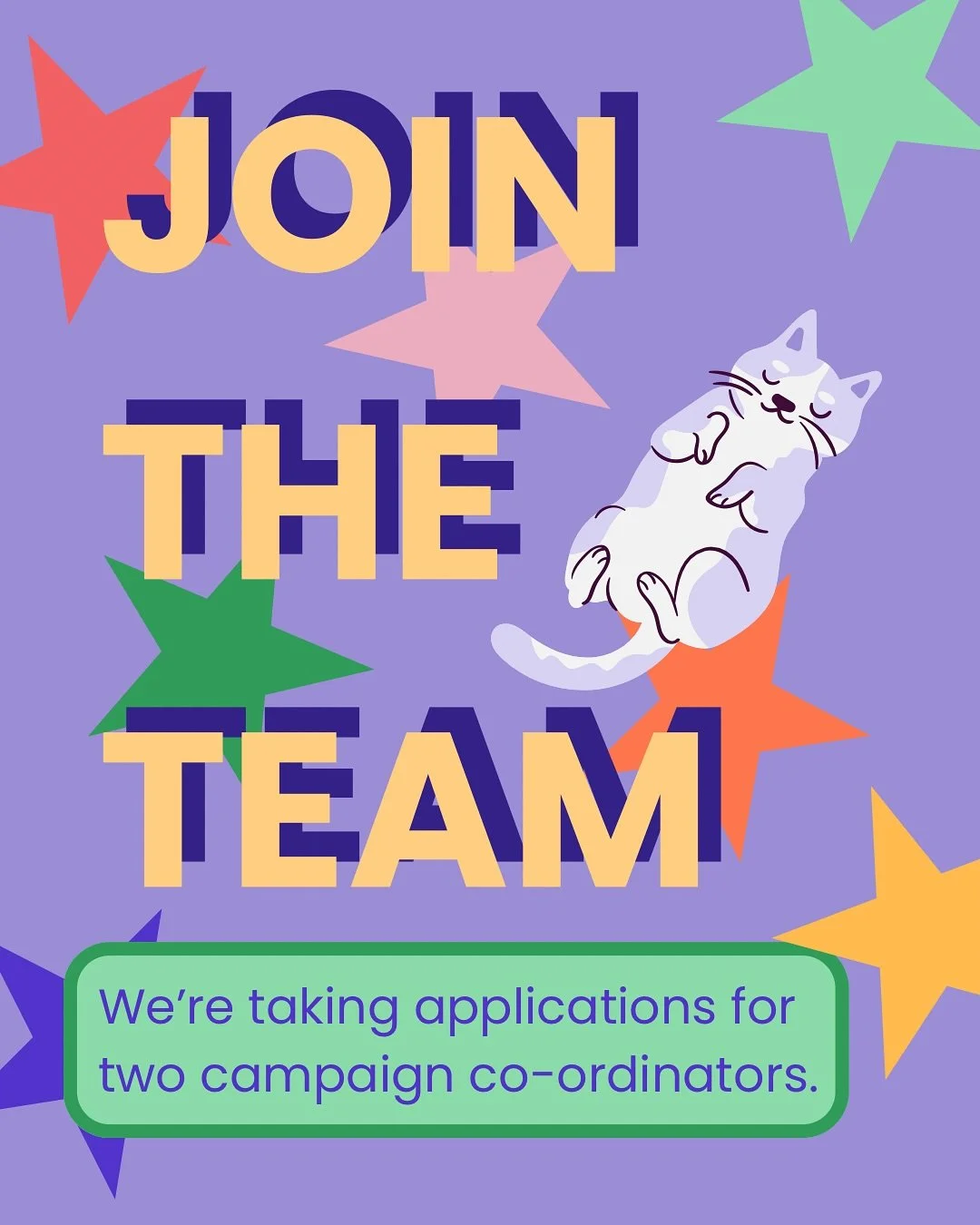 ⭐️ JOIN OUR TEAM ⭐️

For any questions about the application process please email us at catcallsofsheff@gmail.com.

Applications close 5th October at 12pm. Applicants must be 18+.

💜 Tag below anyone you think would like to join us and best of luck 