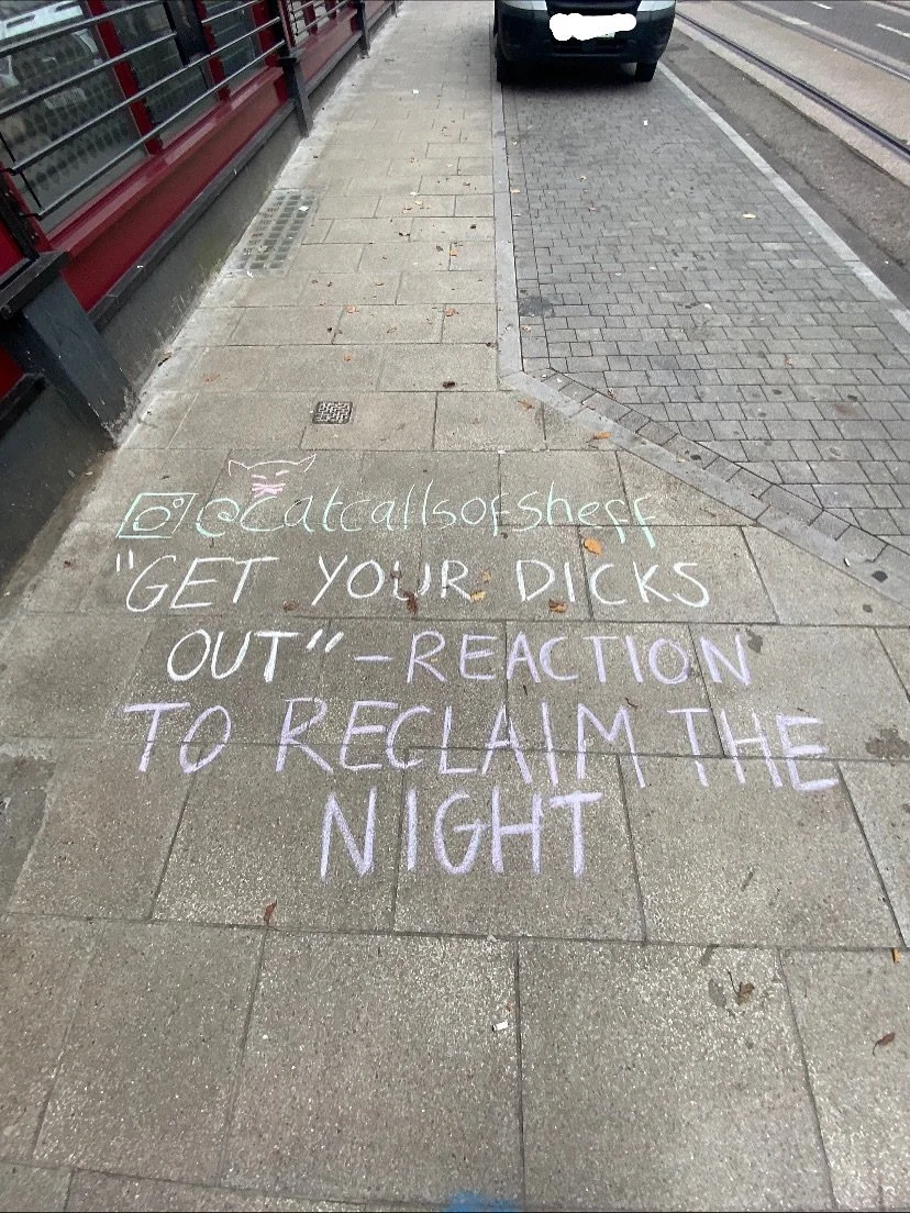 📍 West Street outside Mr Wilson&rsquo;s 

&ldquo;Get your dicks out
- in reaction to Reclaim the Night march outside of Mr Wilson&rsquo;s on West Street&rdquo;

RECLAIM THE NIGHT 7PM FROM ENDCLIFFE PARK THIS COMING SATURDAY (15TH NOVEMBER)!

#catcal