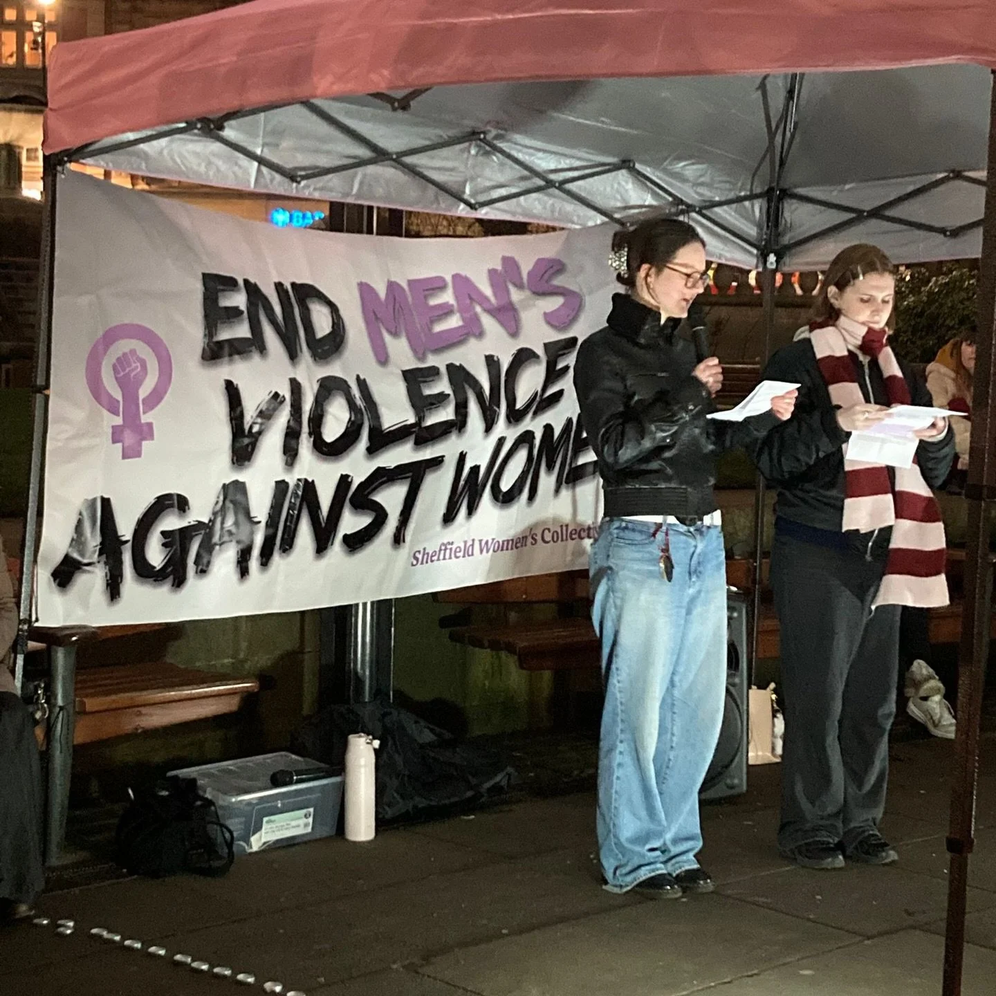 Big thanks to @sheffieldwomenscollective for inviting us to speak at the International Women&rsquo;s Day vigil.

We stressed the importance of recognising the struggles of women and those of marginalised genders all across the world and listening to 