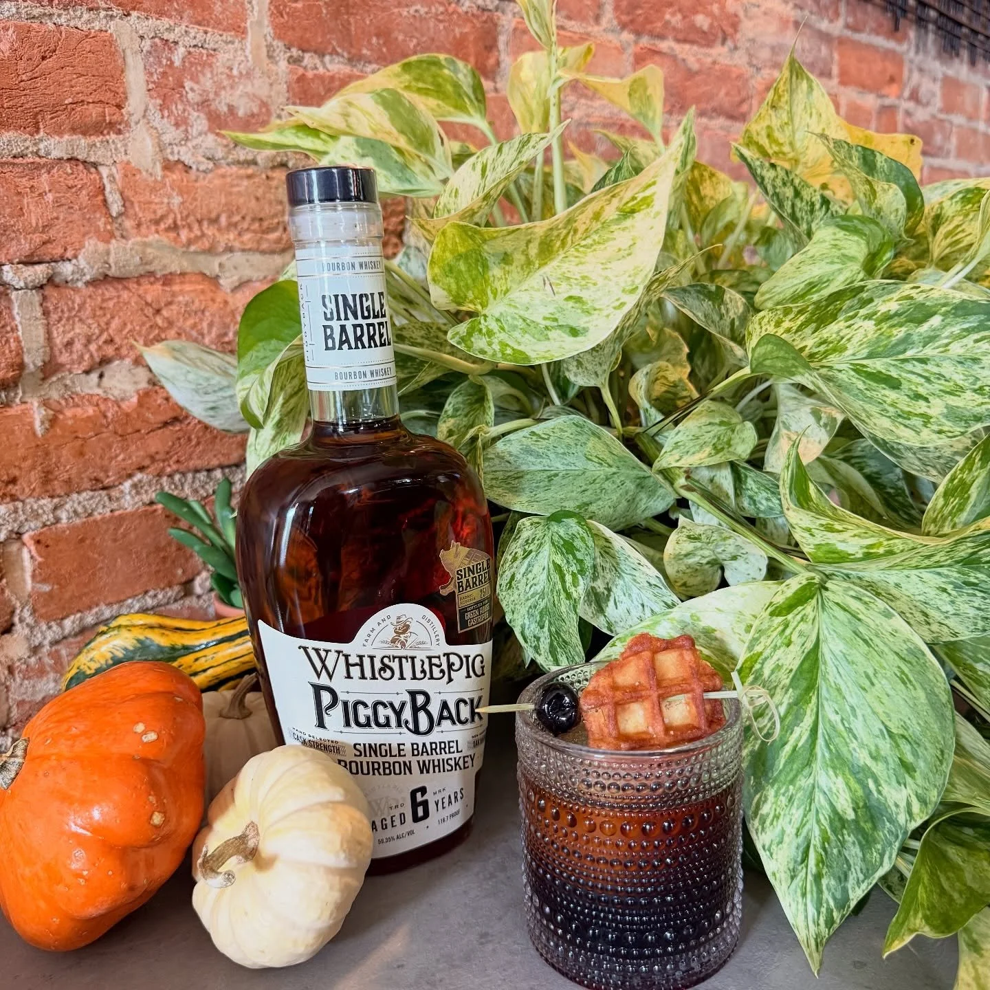 Bold bourbon meets smooth coffee and rich maple in our Wake &amp; Whistle &mdash; a brunch cocktail exclusive to The Greenhouse Gastropub.
🌞 
Crafted with WhistlePig PiggyBack Single Barrel Bourbon, a batch that was bottled exclusively for The Green