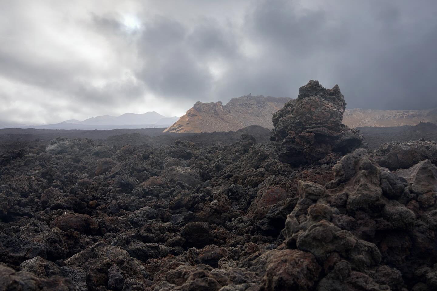 Hiking in Lanzarote&rsquo;s lunar-like landscape. 

We spent six hot days exploring the rugged, untamed terrain and vast lava flows, with twisted rock formations that shape this unworldly volcanic island. 
 
#landscapephotography #hikinglanzarote #la