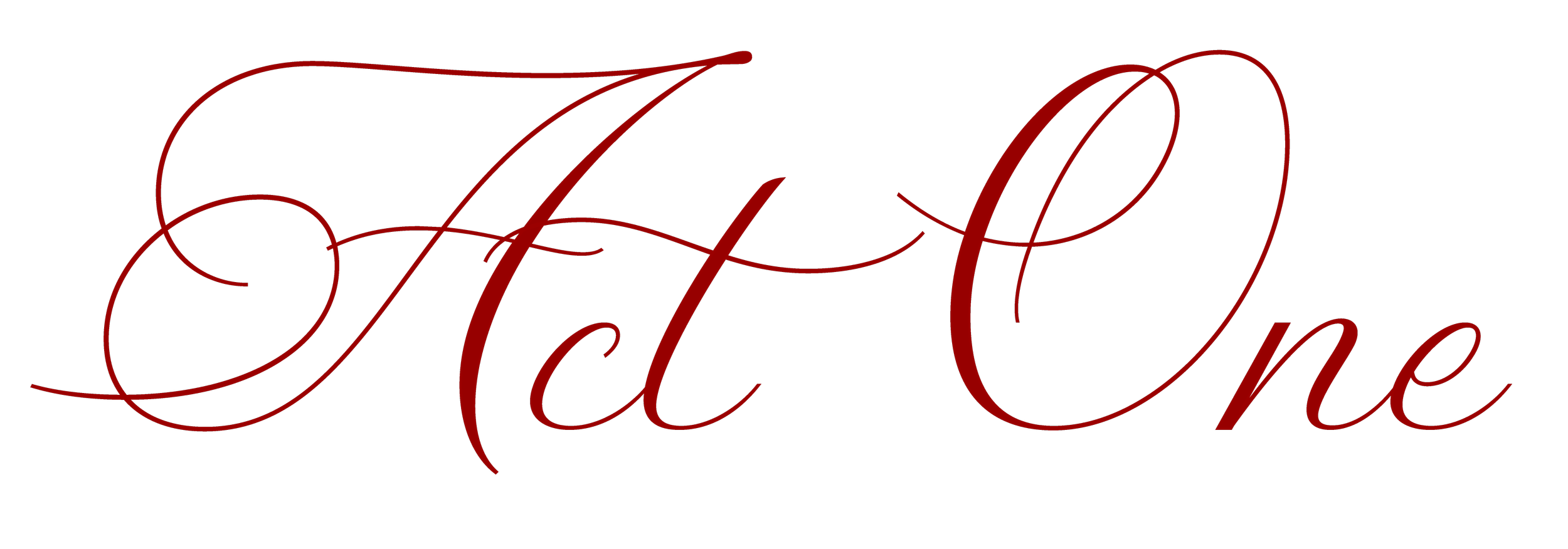 Act One – name of Caspar Jacobi's first collection, signaling a new era in designer fashion