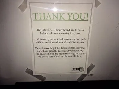 Mark Rubin on WOKV: Latitude 360 suddenly closes its doors