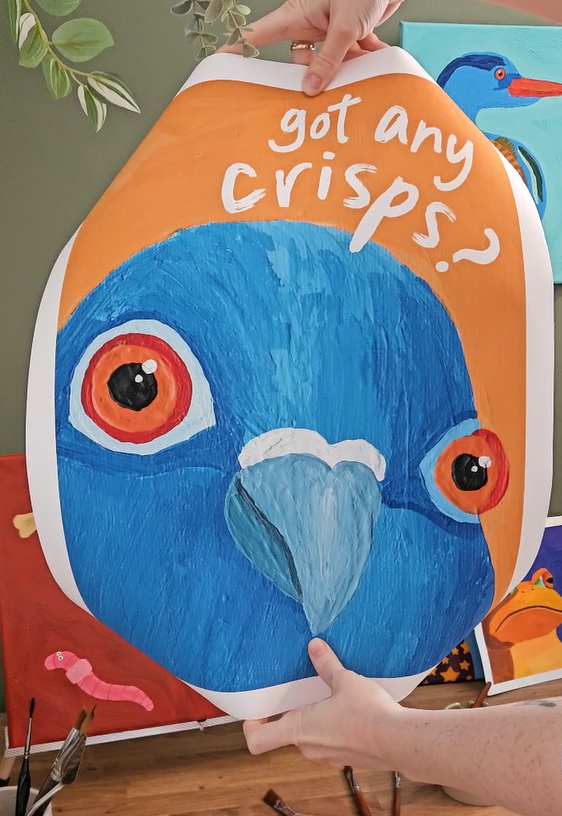 SECONDS: Large print: Got any crisps?