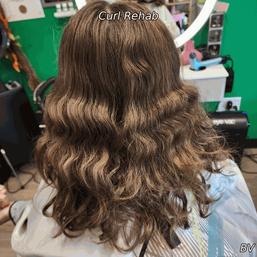 This young lady's mom came in wanting to know how to get her baby girls curls pretty.  Yes! I even educate the little ones! 