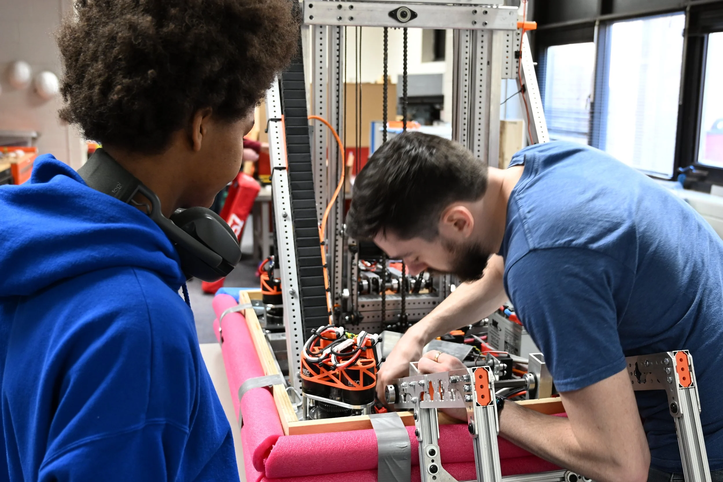 Working on the climber on the REEFSCAPE bot (2025)
